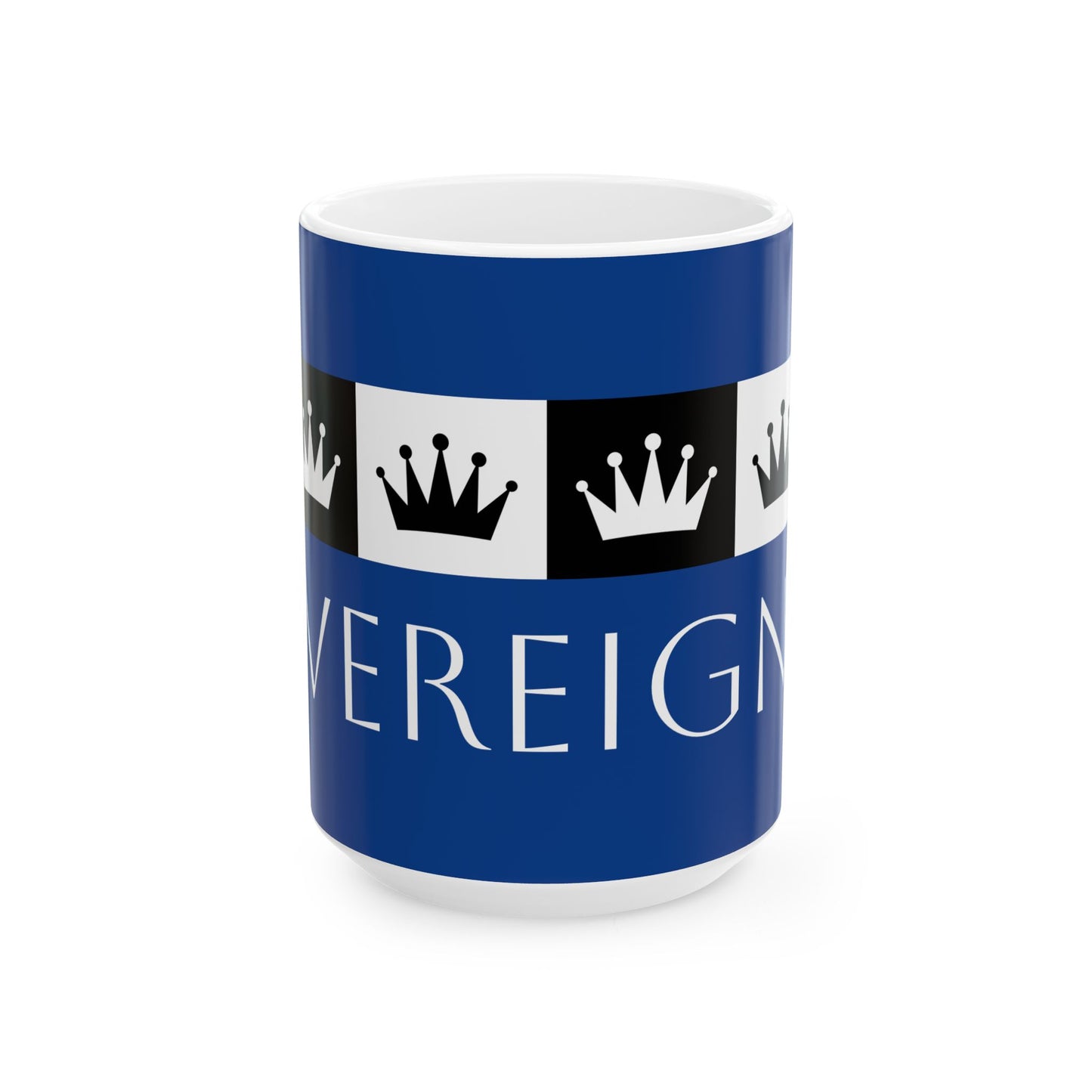 Sovereign AF - Dark Blue Ceramic Mug, (11oz, 15oz)
