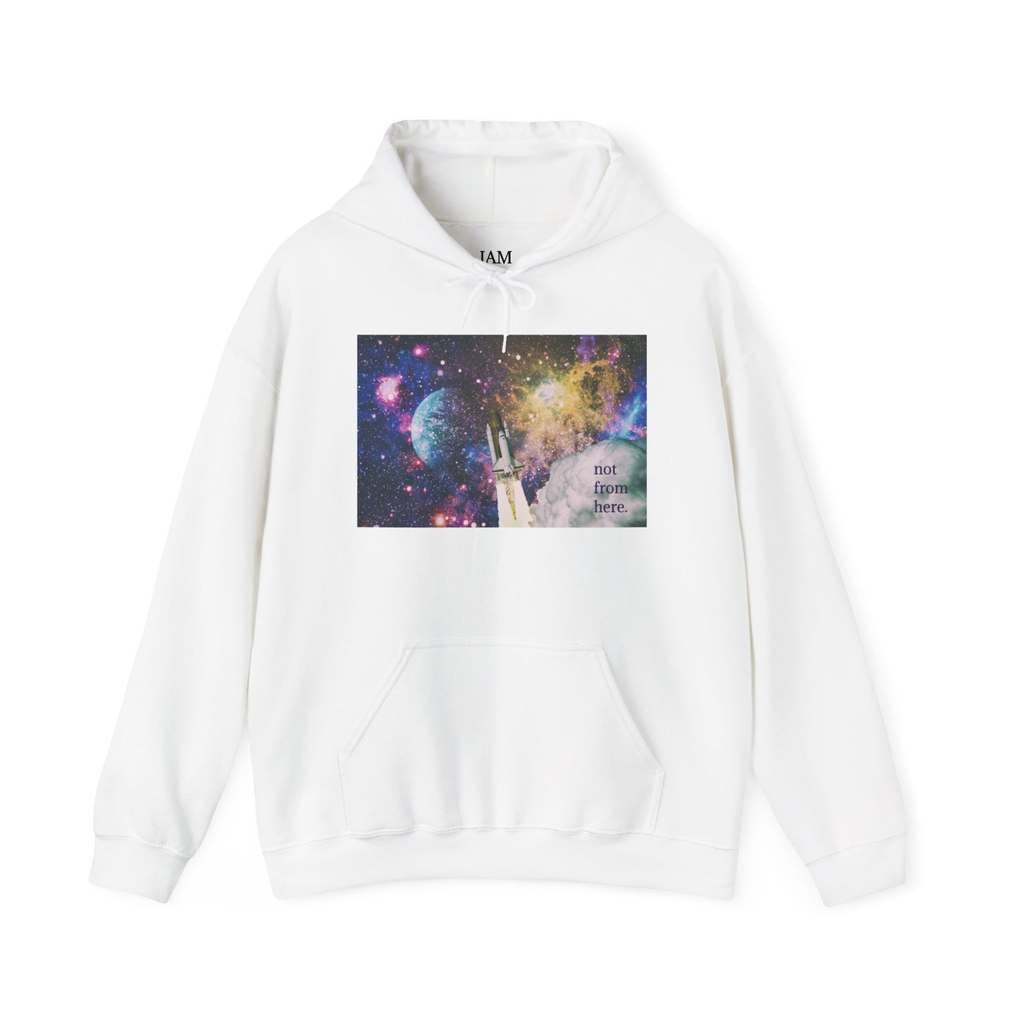 Psychedelic Rocket - "Not From Here" - Multi-Colors Unisex Hoodie