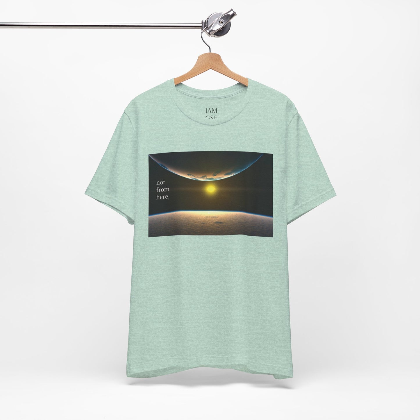 Outer Space - "Not From Here" - Multi-Colors Unisex T-shirt