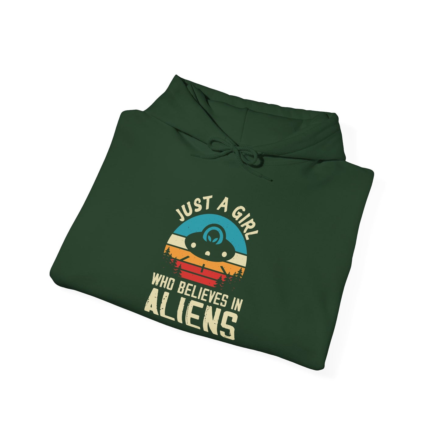 Just a Girl Who Believes in Aliens - Multi-Colors Unisex Hoodie