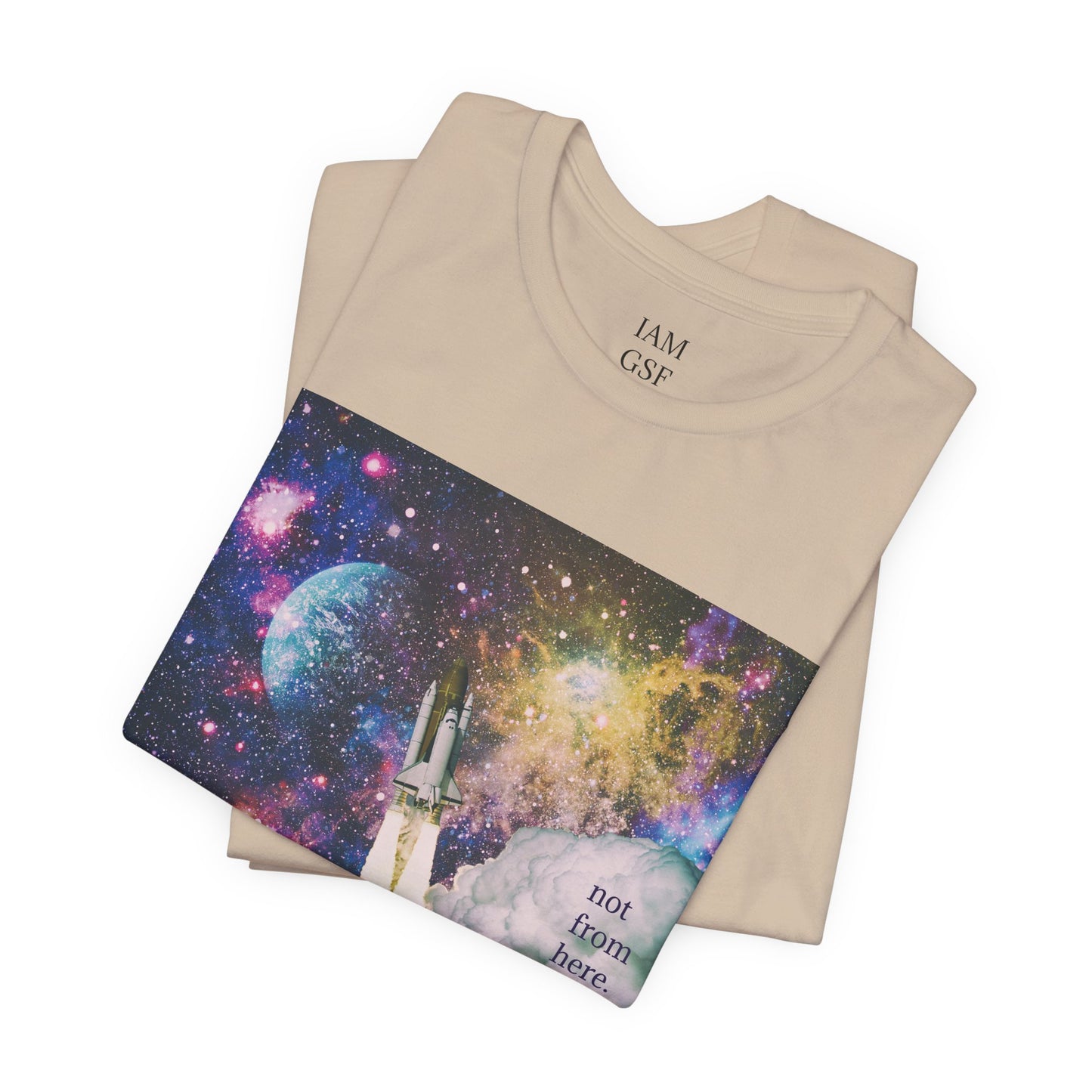 Psychedelic Rocket - "Not From Here" - Multi-Colors Unisex T-Shirt