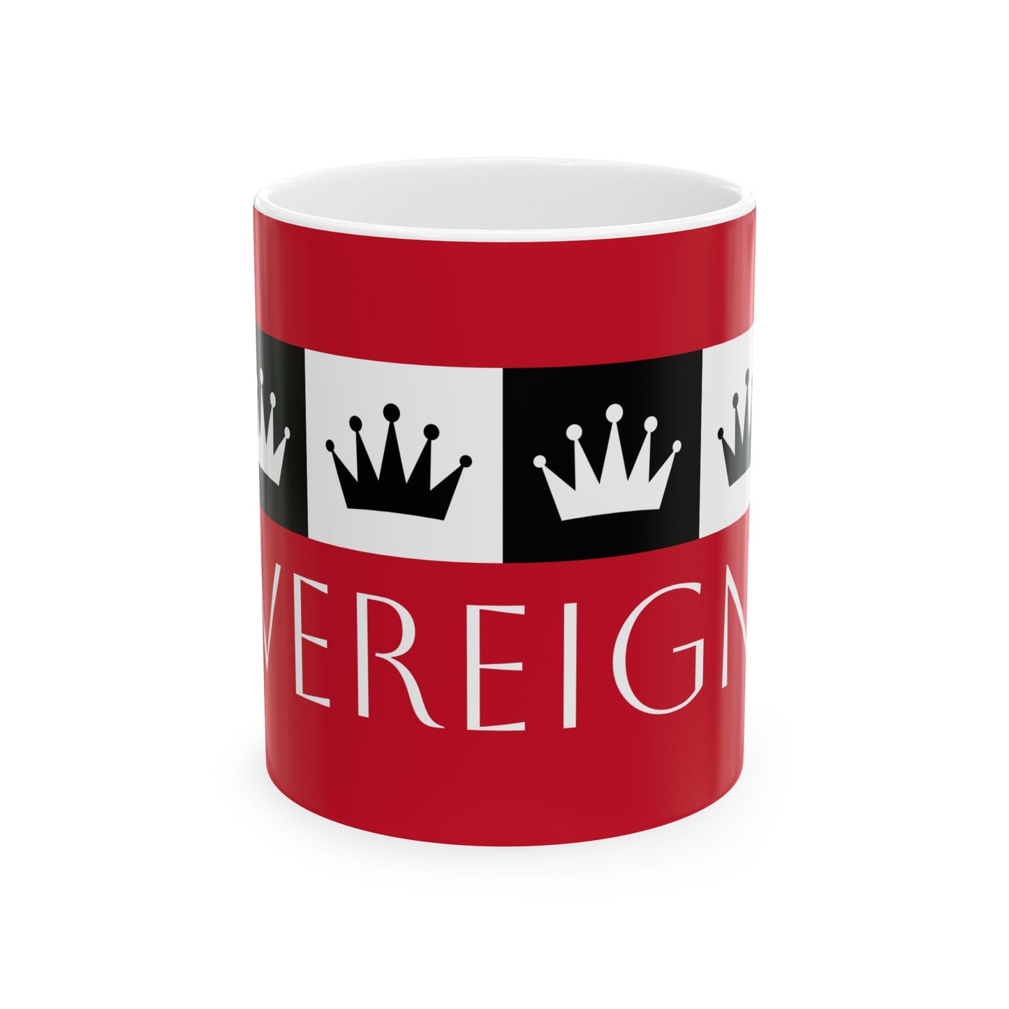 Sovereign AF - Red Ceramic Mug, (11oz, 15oz)