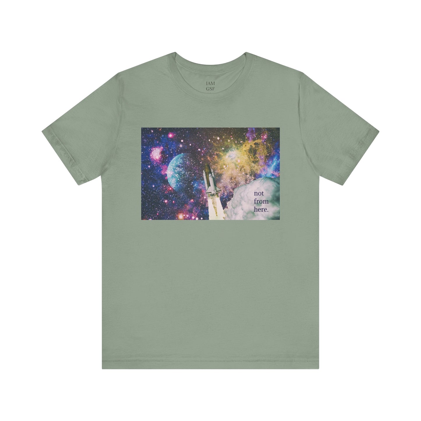 Psychedelic Rocket - "Not From Here" - Multi-Colors Unisex T-Shirt