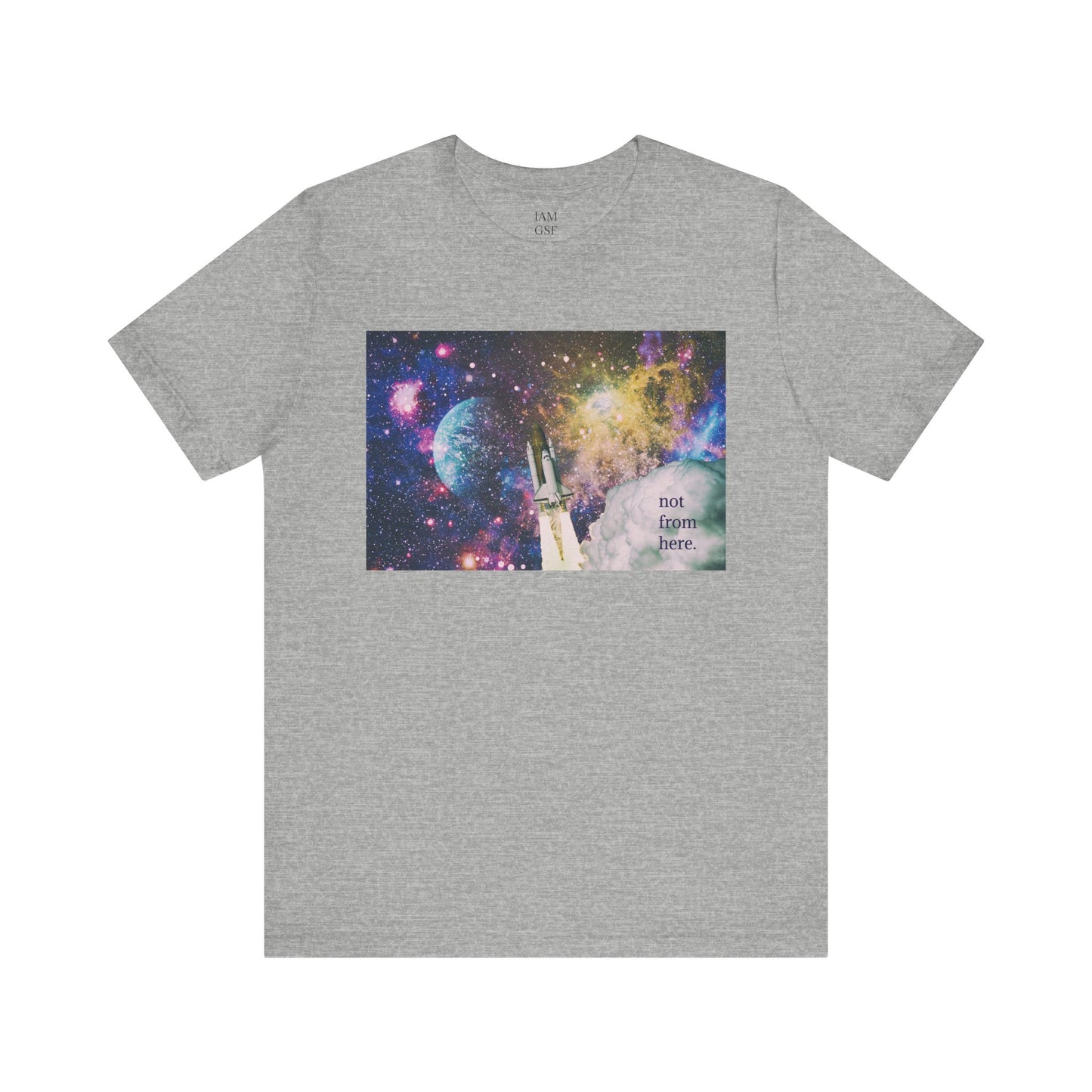 Psychedelic Rocket - "Not From Here" - Multi-Colors Unisex T-Shirt