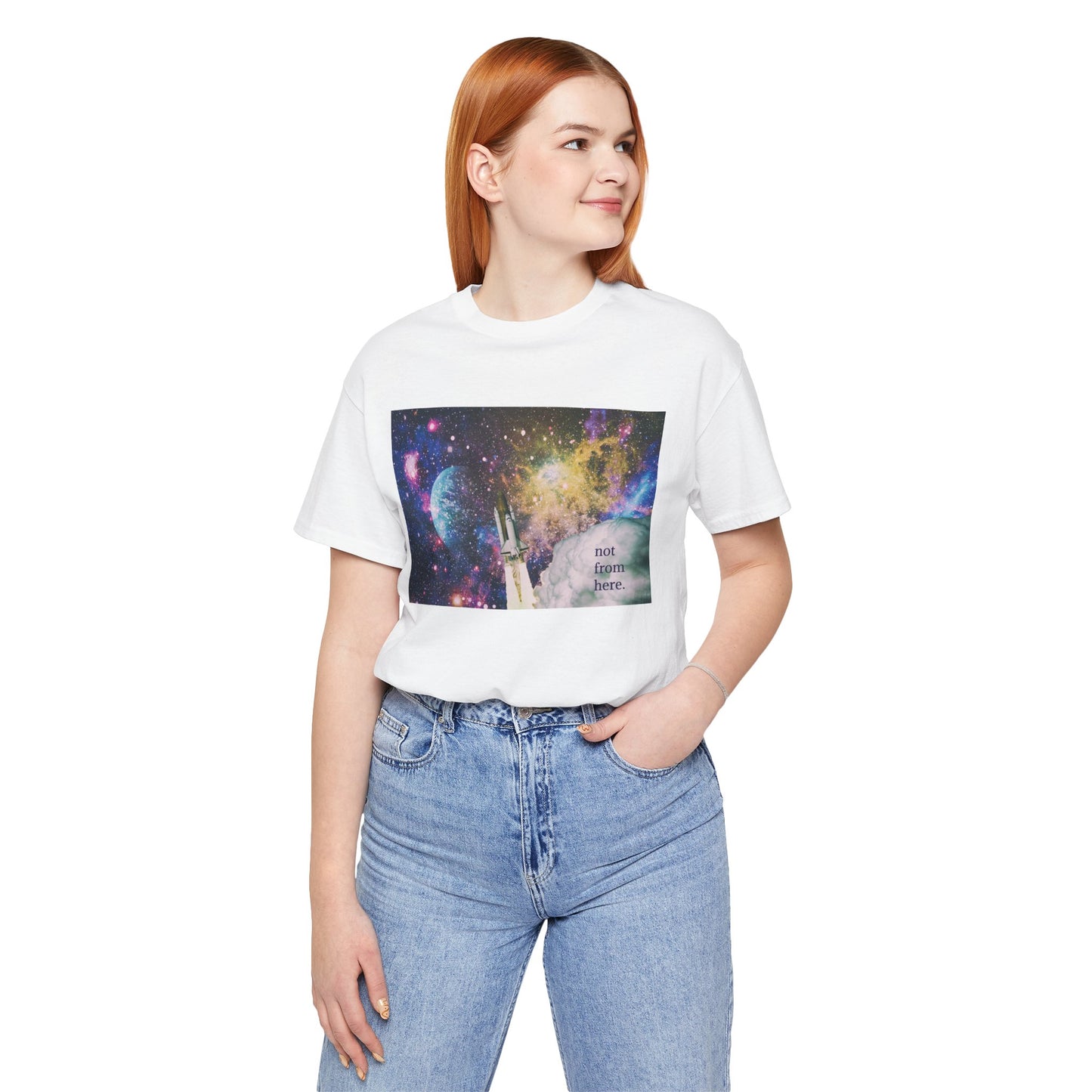 Psychedelic Rocket - "Not From Here" - Multi-Colors Unisex T-Shirt