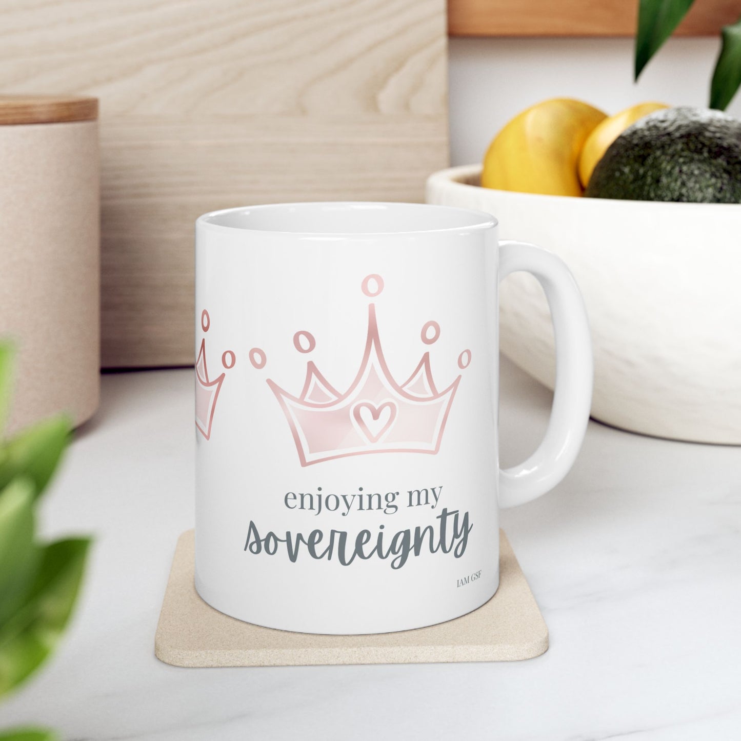 Enjoying my Sovereignty - Ceramic Mug, (11oz, 15oz)