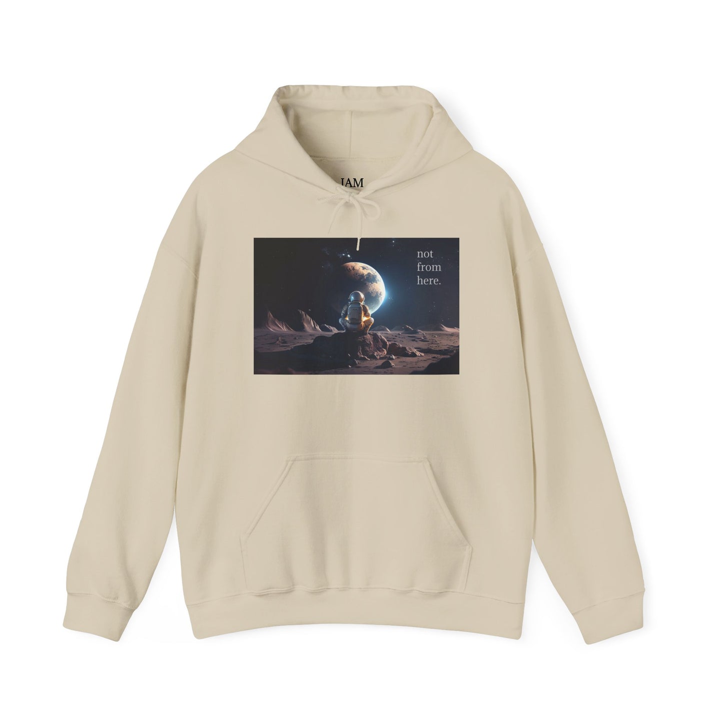 Astronaut Gazing - "Not From Here" - Multi-Colors Unisex Hoodie