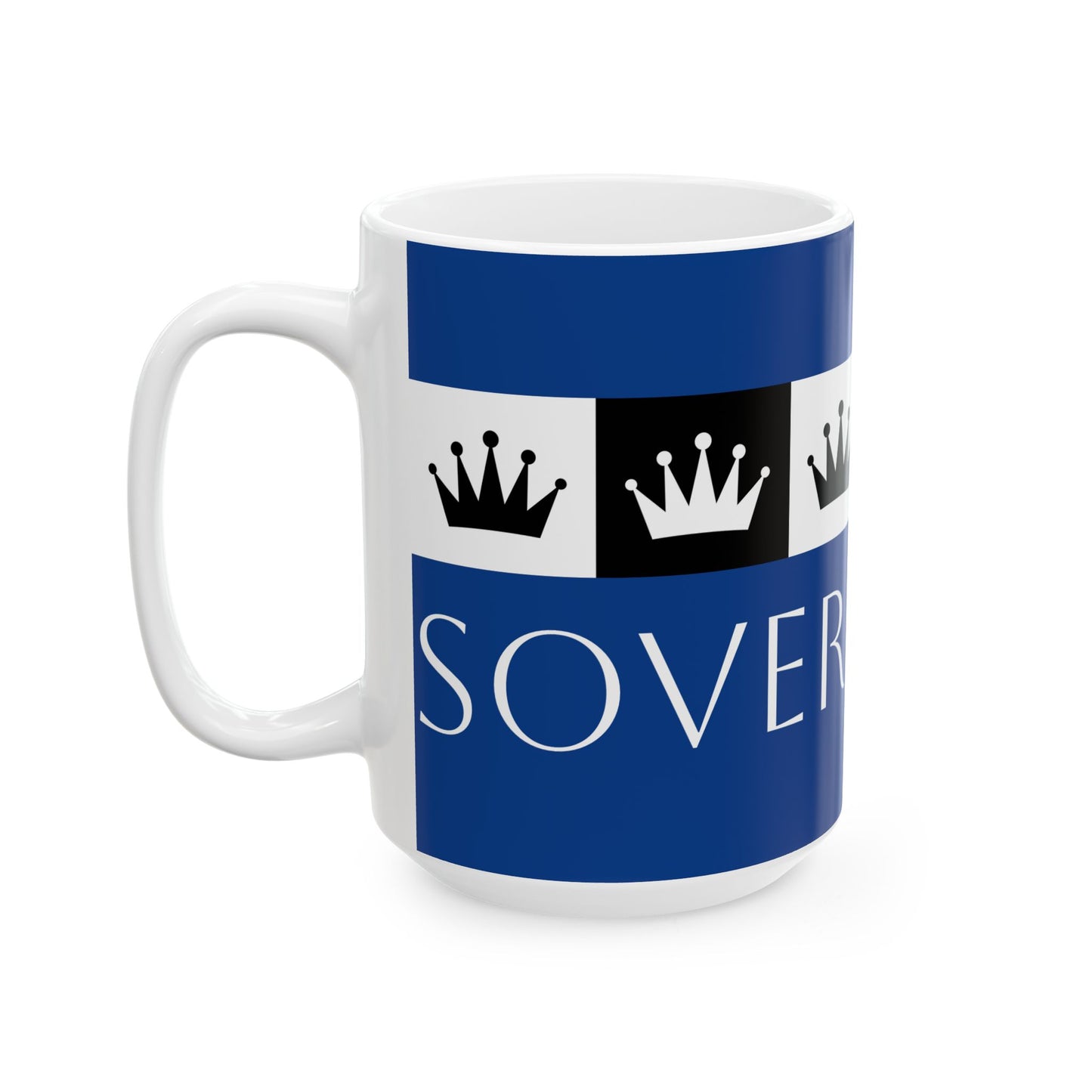 Sovereign AF - Dark Blue Ceramic Mug, (11oz, 15oz)