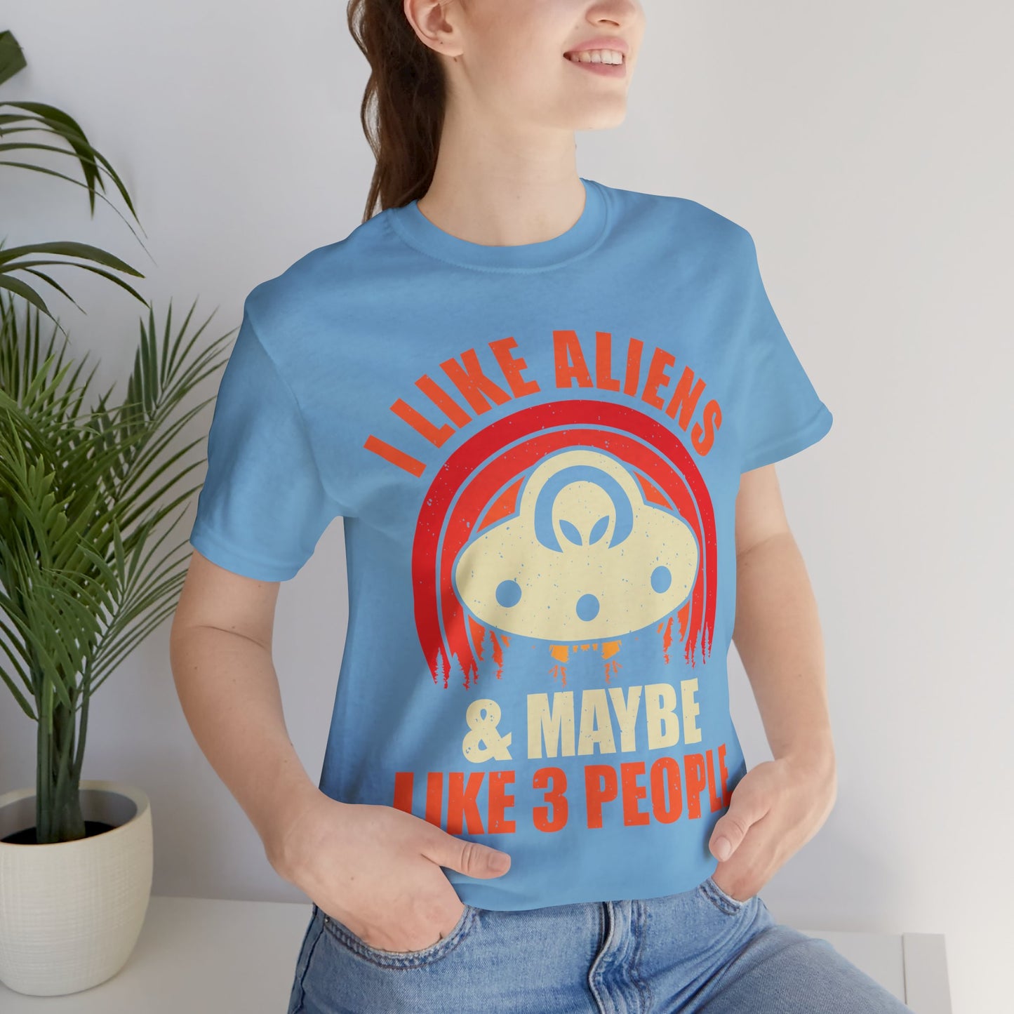 I Prefer Aliens - Multi-Colors Unisex T-Shirt