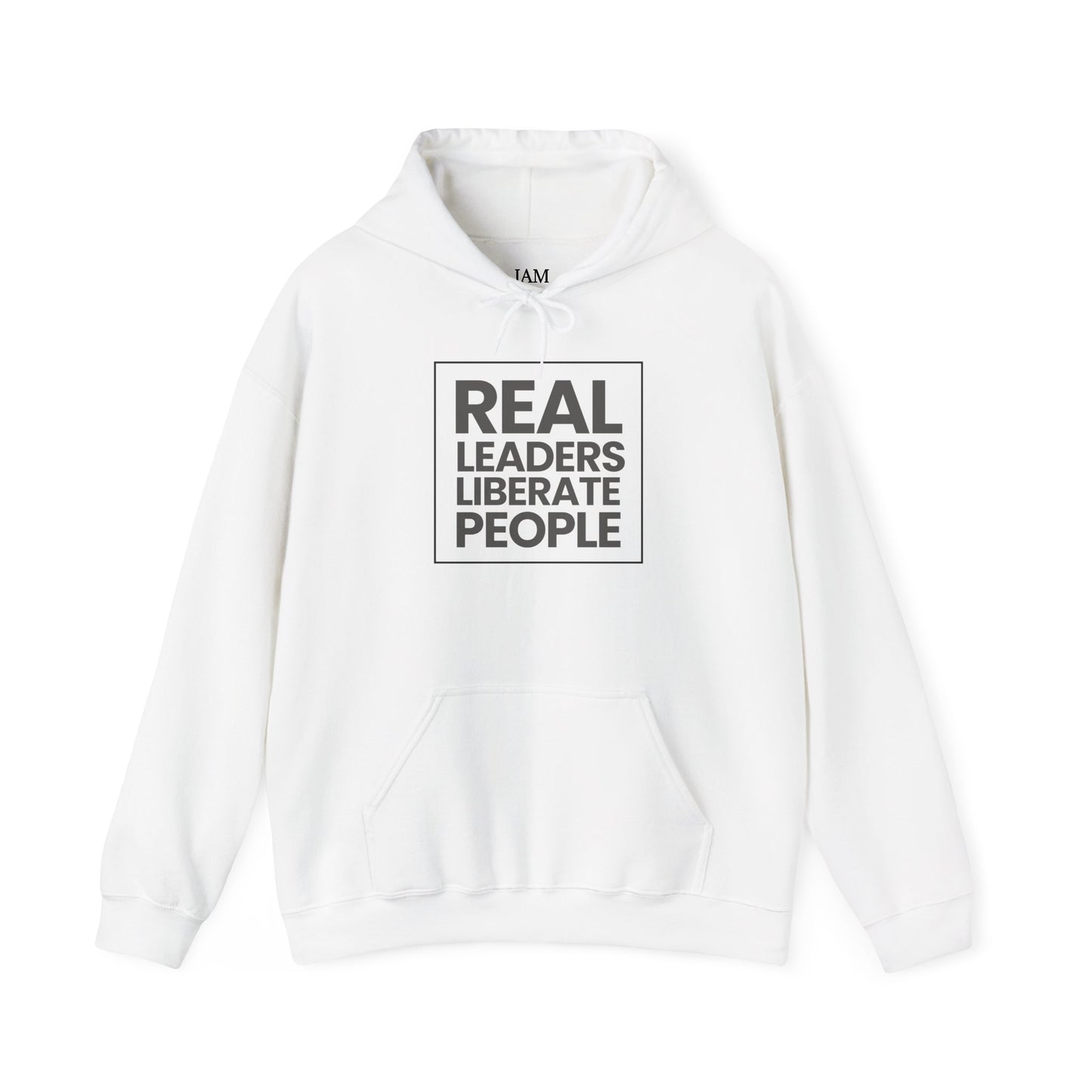 Real Leaders Liberate People - SQUARE - Gildon Unisex Hoodie