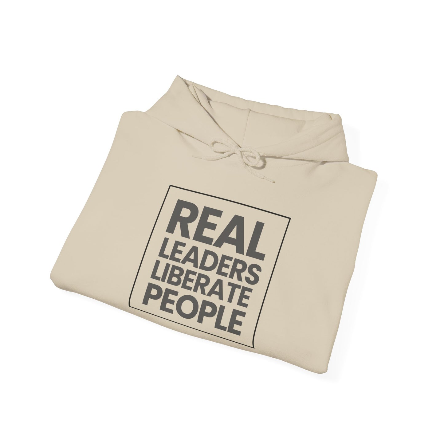 Real Leaders Liberate People - SQUARE - Gildon Unisex Hoodie