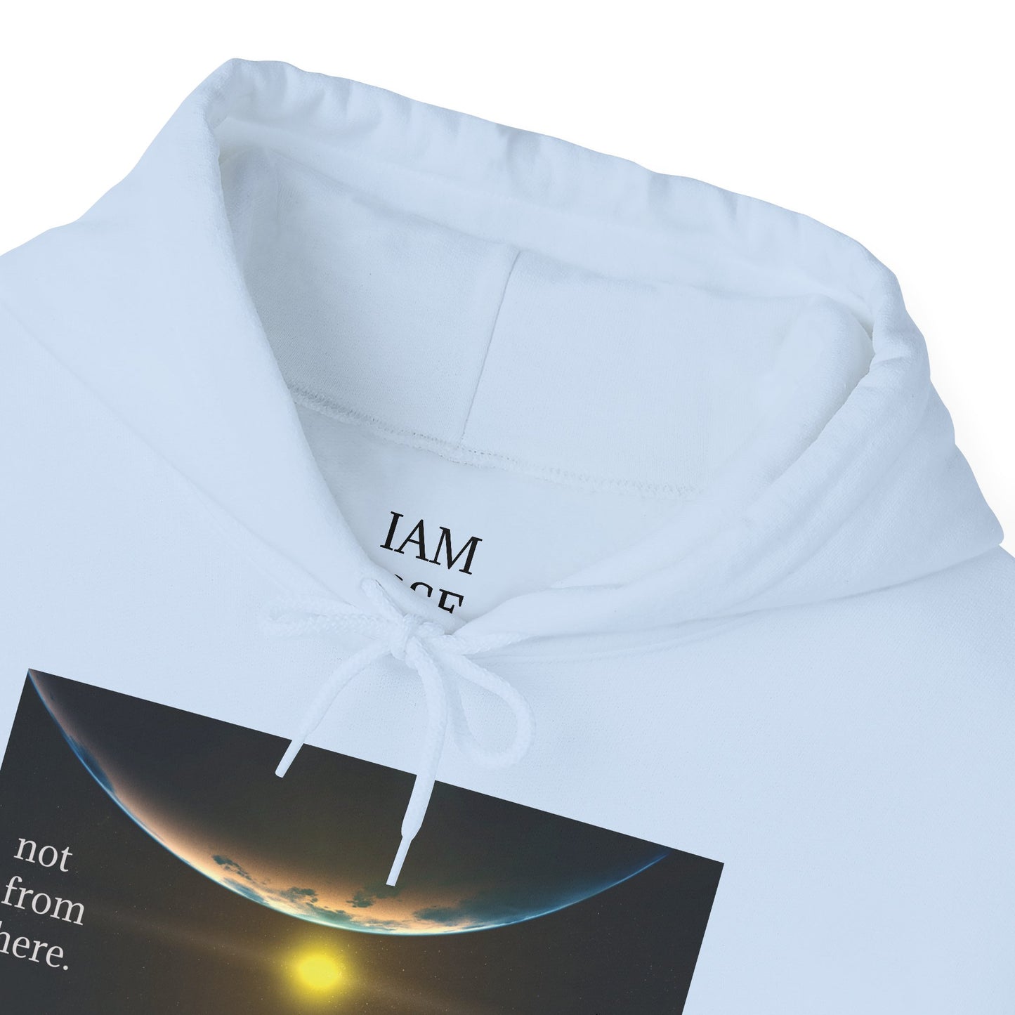 Outer Space - "Not From Here" - Multi-Colors Unisex Hoodie