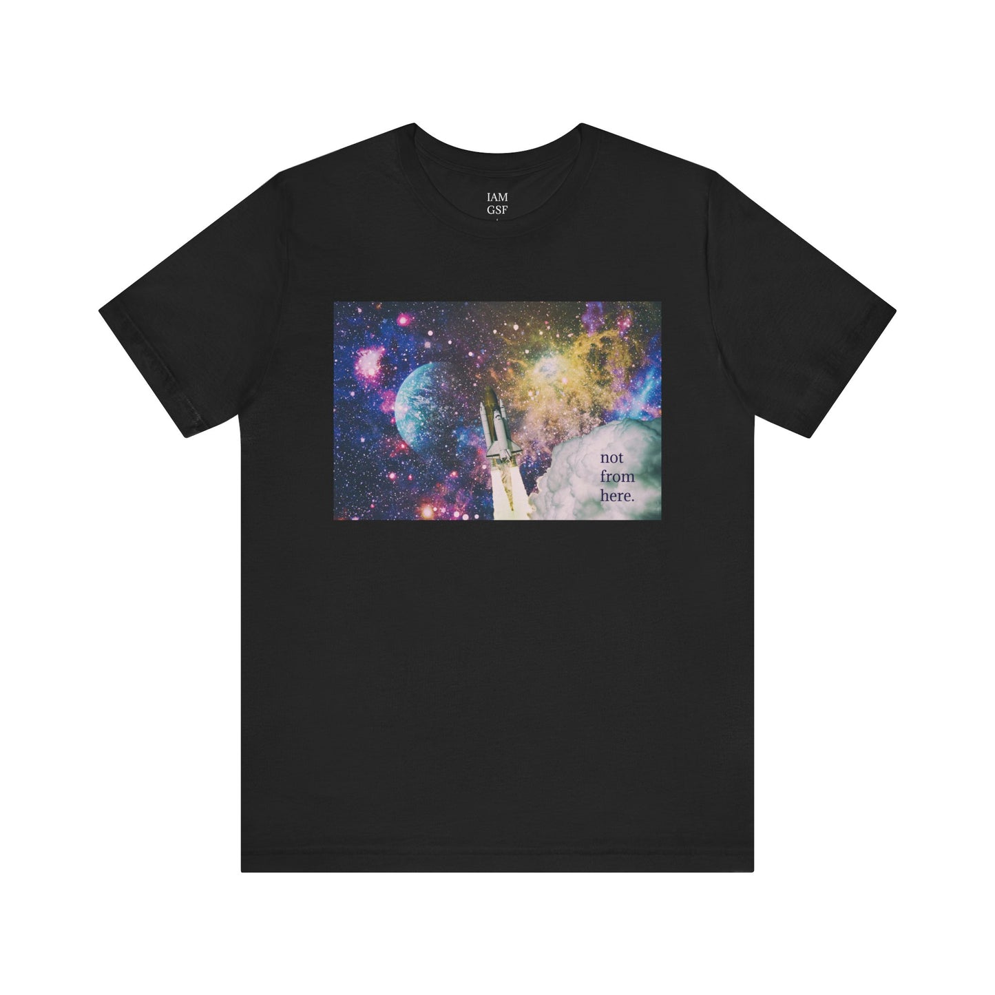 Psychedelic Rocket - "Not From Here" - Multi-Colors Unisex T-Shirt