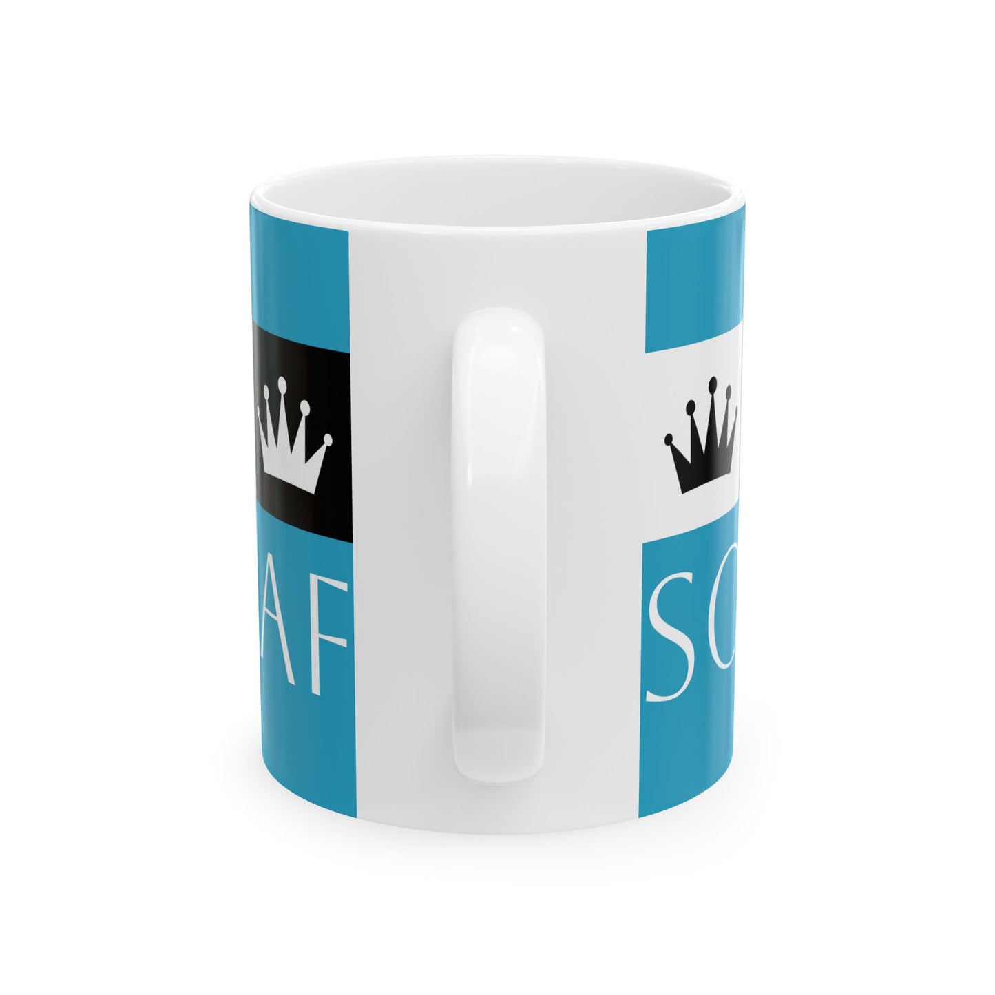 Sovereign AF - Turquoise Ceramic Mug, (11oz, 15oz)