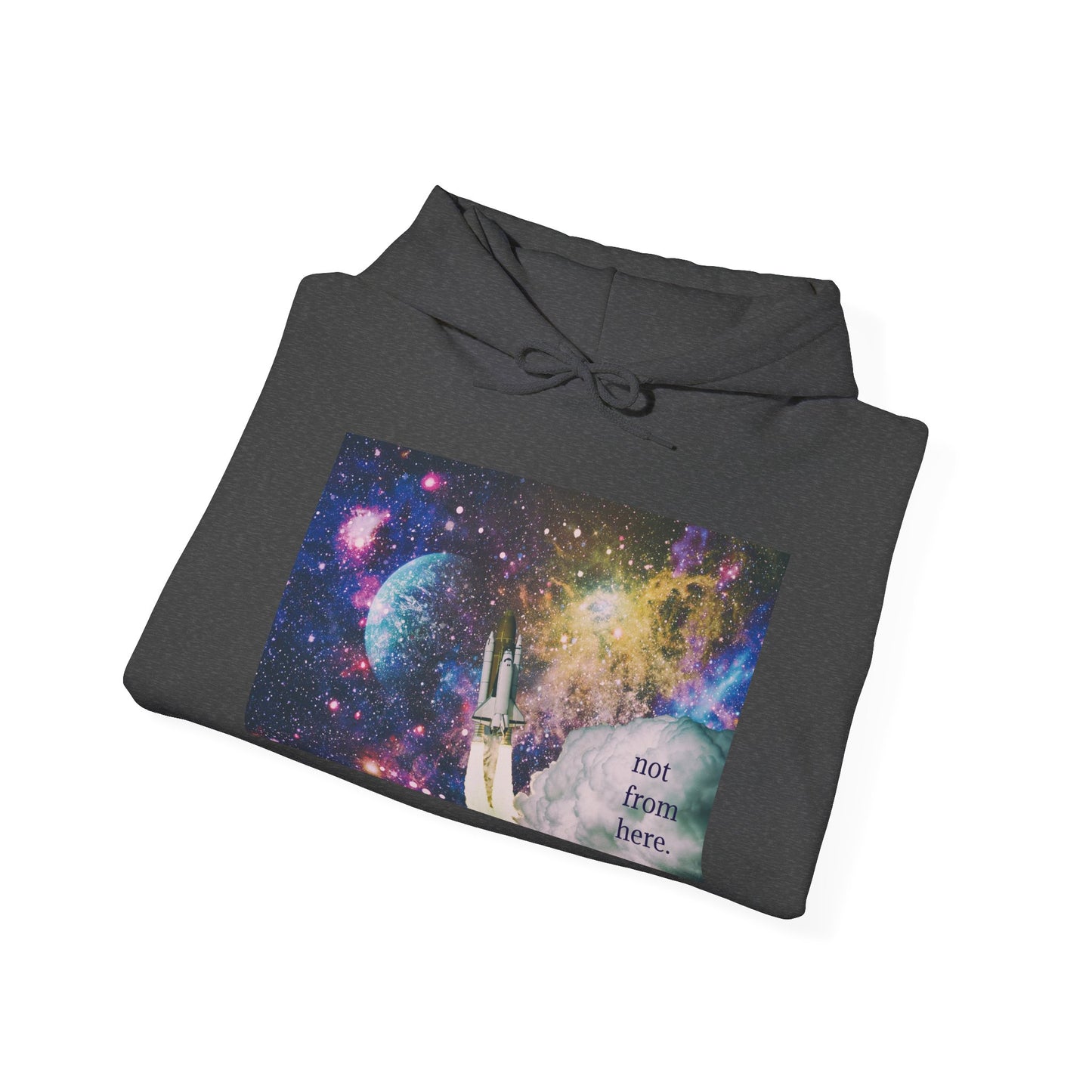 Psychedelic Rocket - "Not From Here" - Multi-Colors Unisex Hoodie