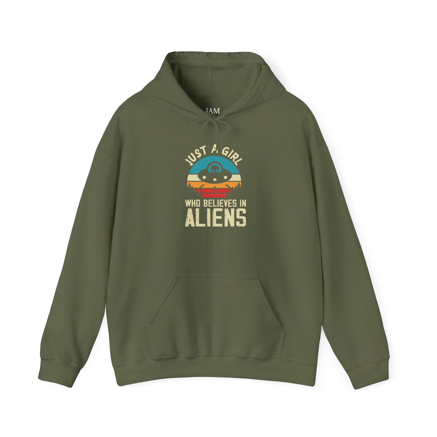 Just a Girl Who Believes in Aliens - Multi-Colors Unisex Hoodie
