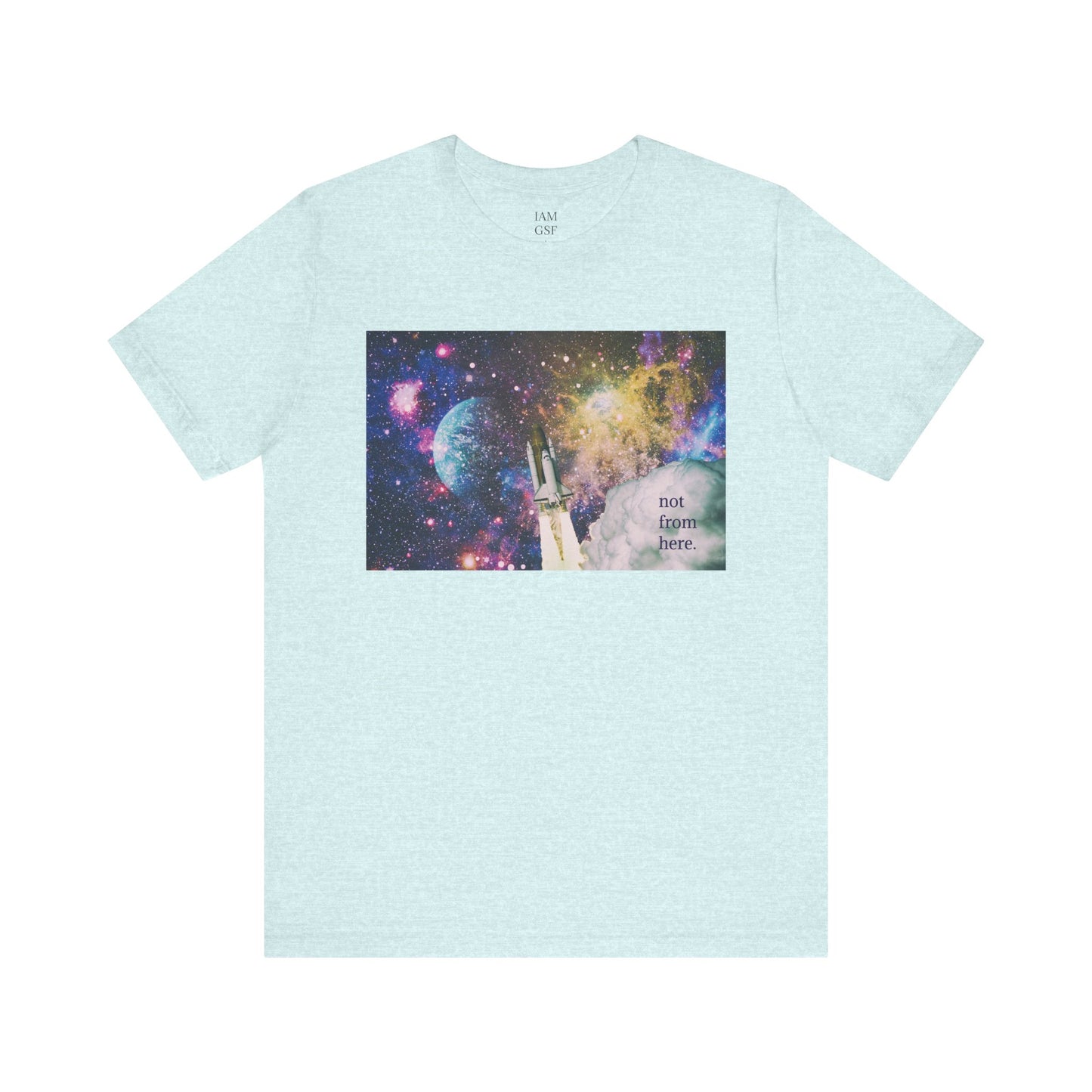 Psychedelic Rocket - "Not From Here" - Multi-Colors Unisex T-Shirt