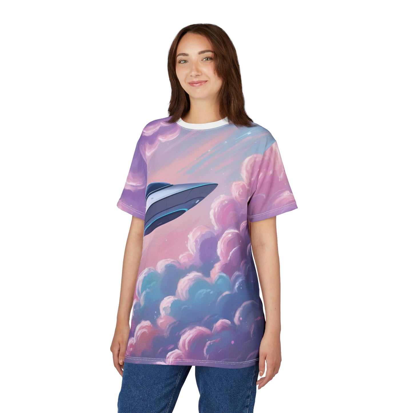 Busy Visiting Other Worlds - UFO Unisex T-Shirt