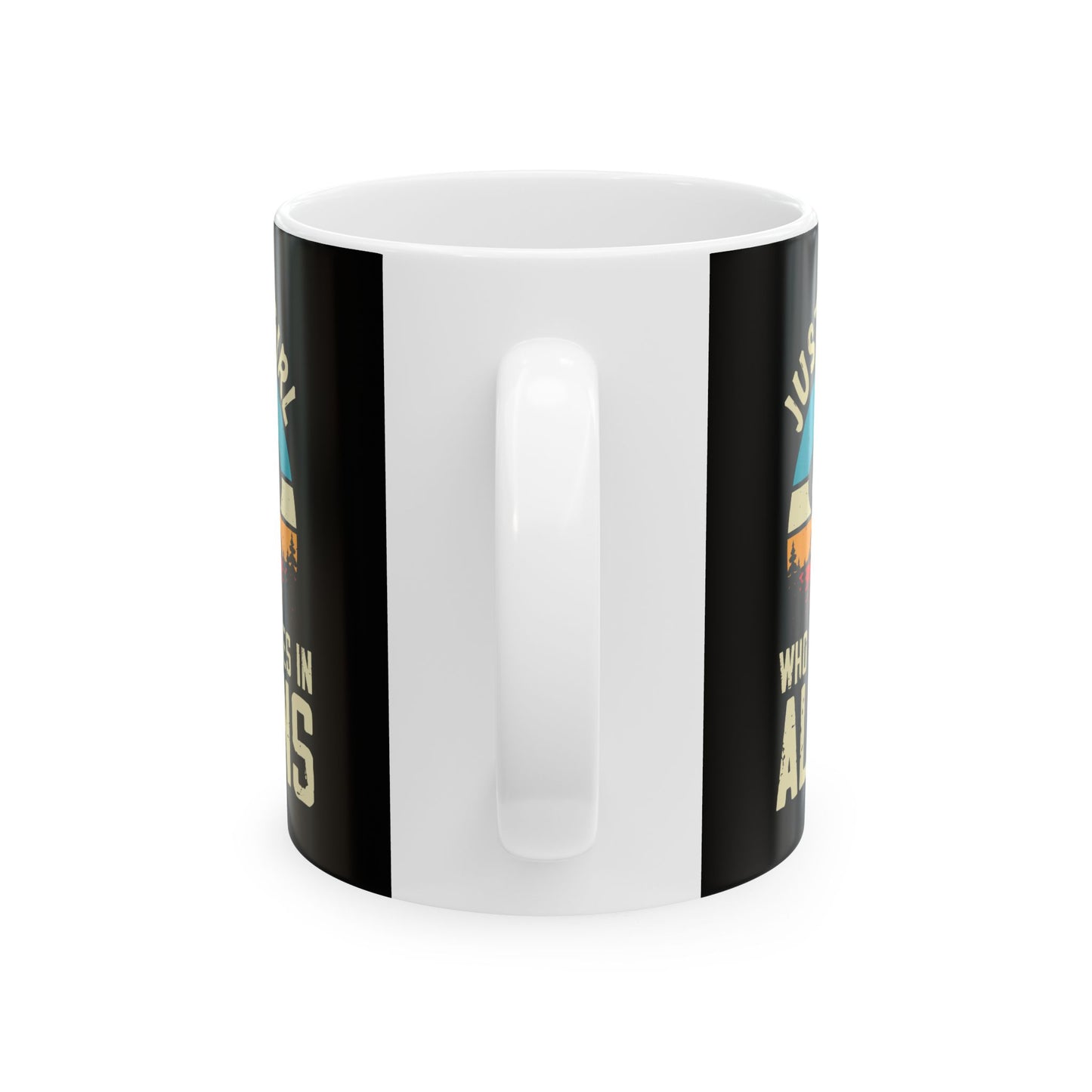 Just a Girl Who Believes in Aliens - Black Ceramic Mug, (11oz, 15oz)
