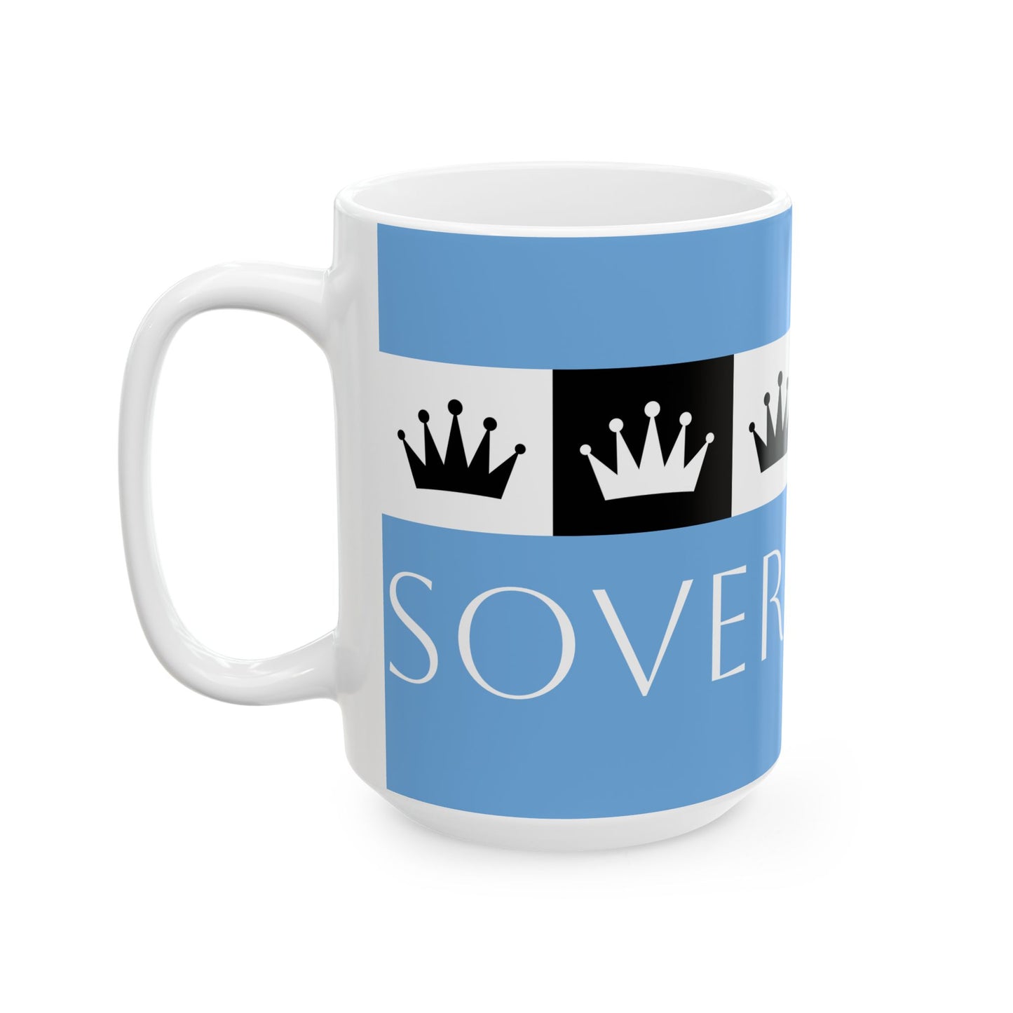 Sovereign AF - Light Blue Ceramic Mug, (11oz, 15oz)