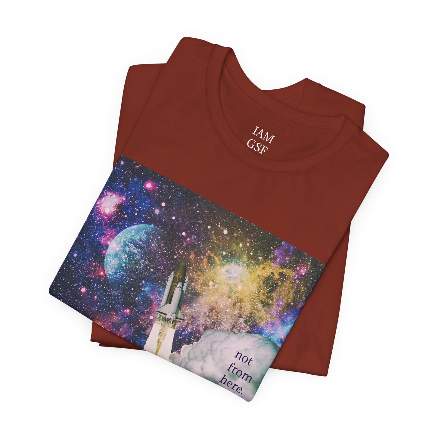 Psychedelic Rocket - "Not From Here" - Multi-Colors Unisex T-Shirt