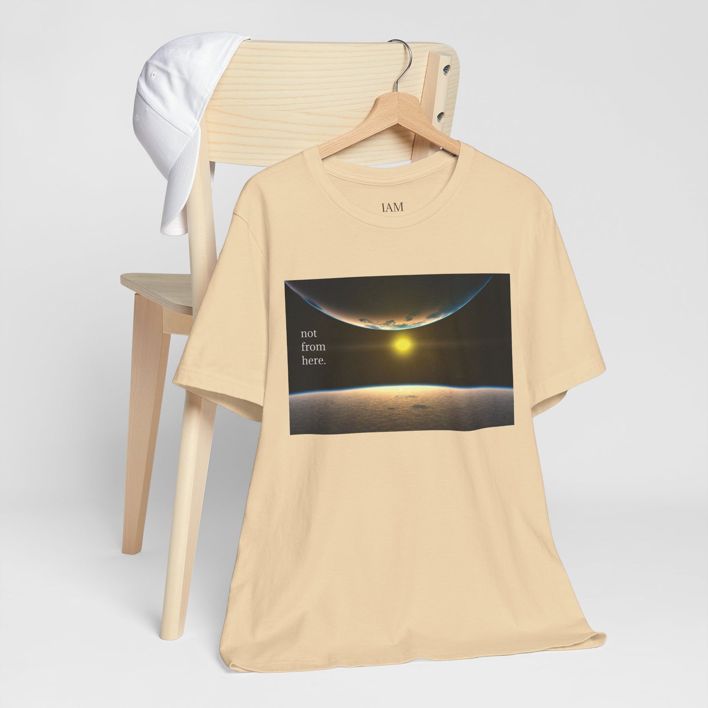 Outer Space - "Not From Here" - Multi-Colors Unisex T-shirt