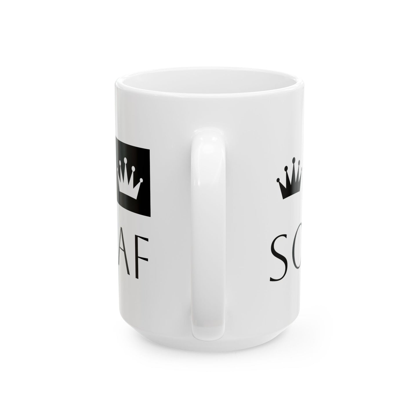 Sovereign AF - White Ceramic Mug, (11oz, 15oz)