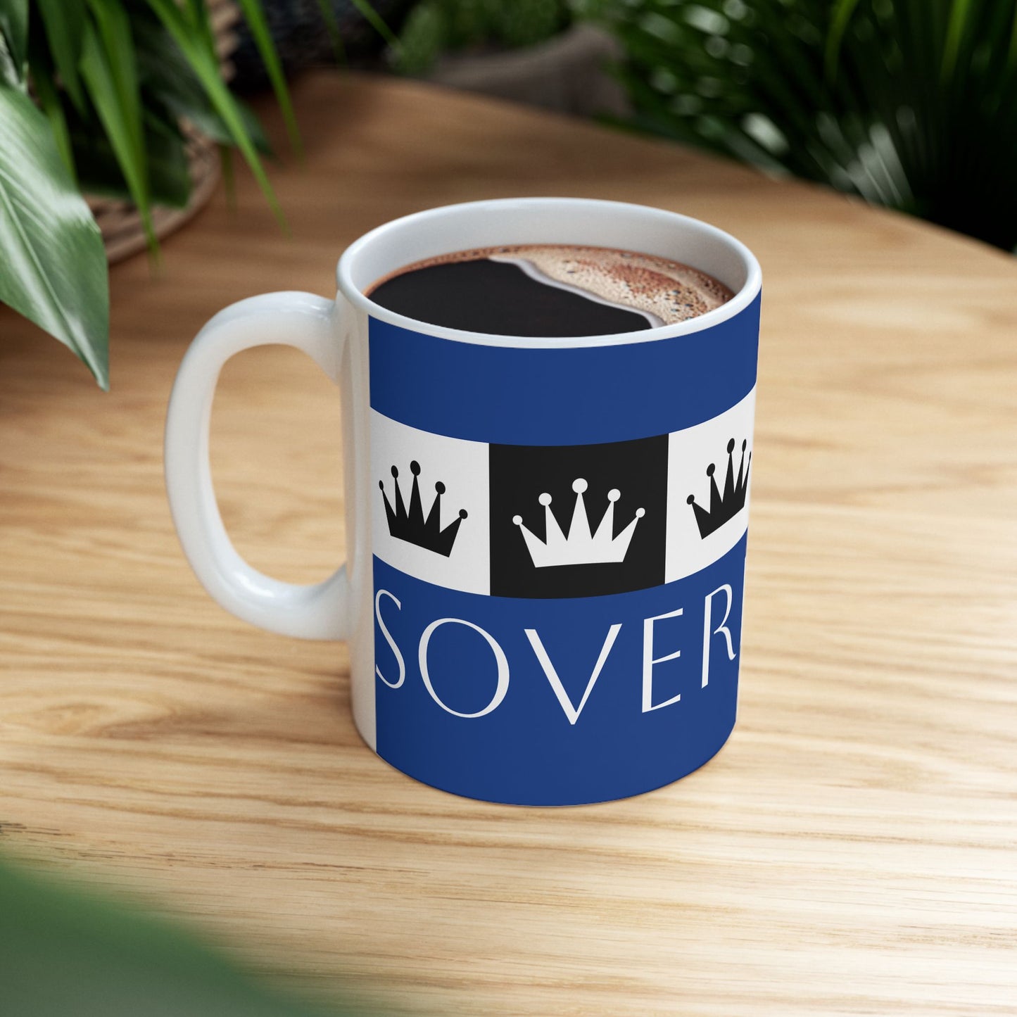Sovereign AF - Dark Blue Ceramic Mug, (11oz, 15oz)
