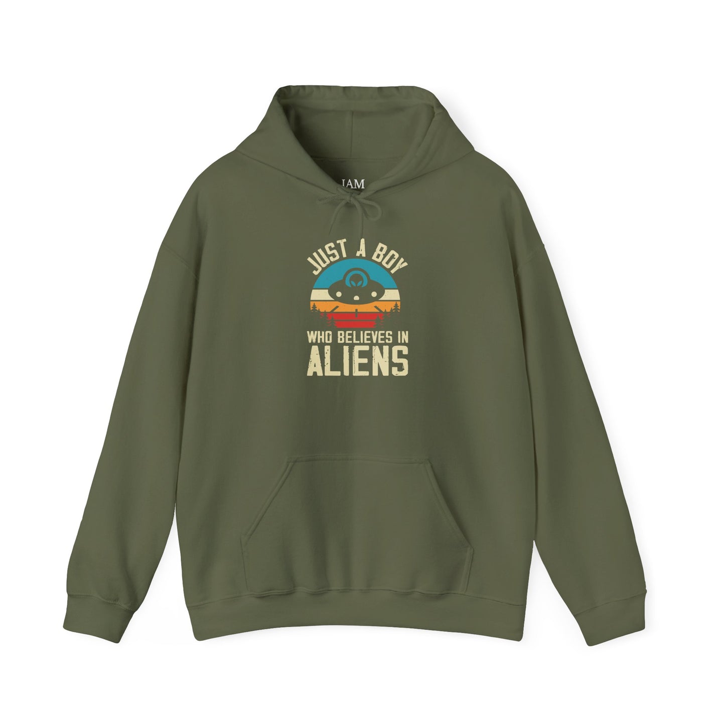 Just a Boy Who Believes in Aliens - Multi-Colors Unisex Hoodie