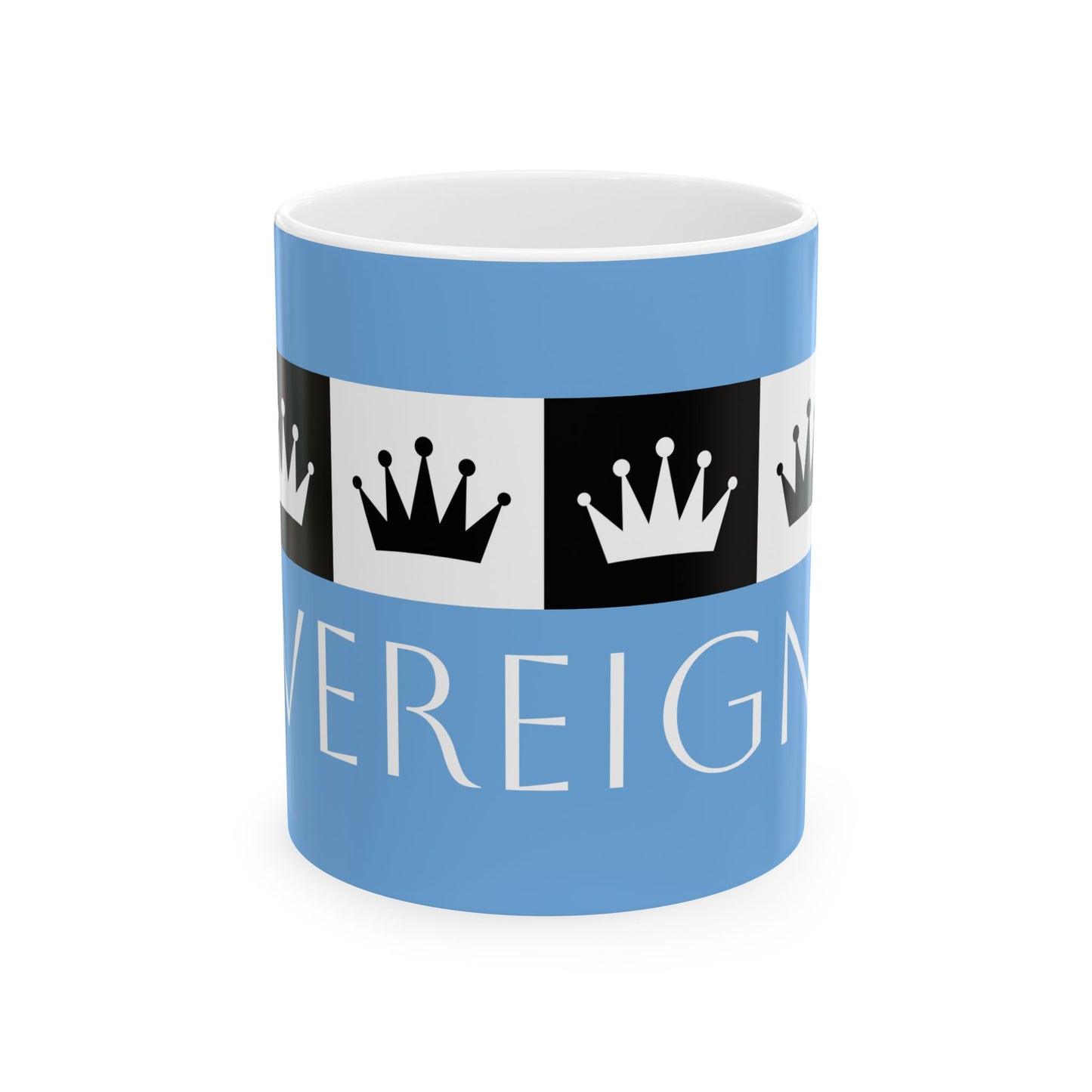 Sovereign AF - Light Blue Ceramic Mug, (11oz, 15oz)