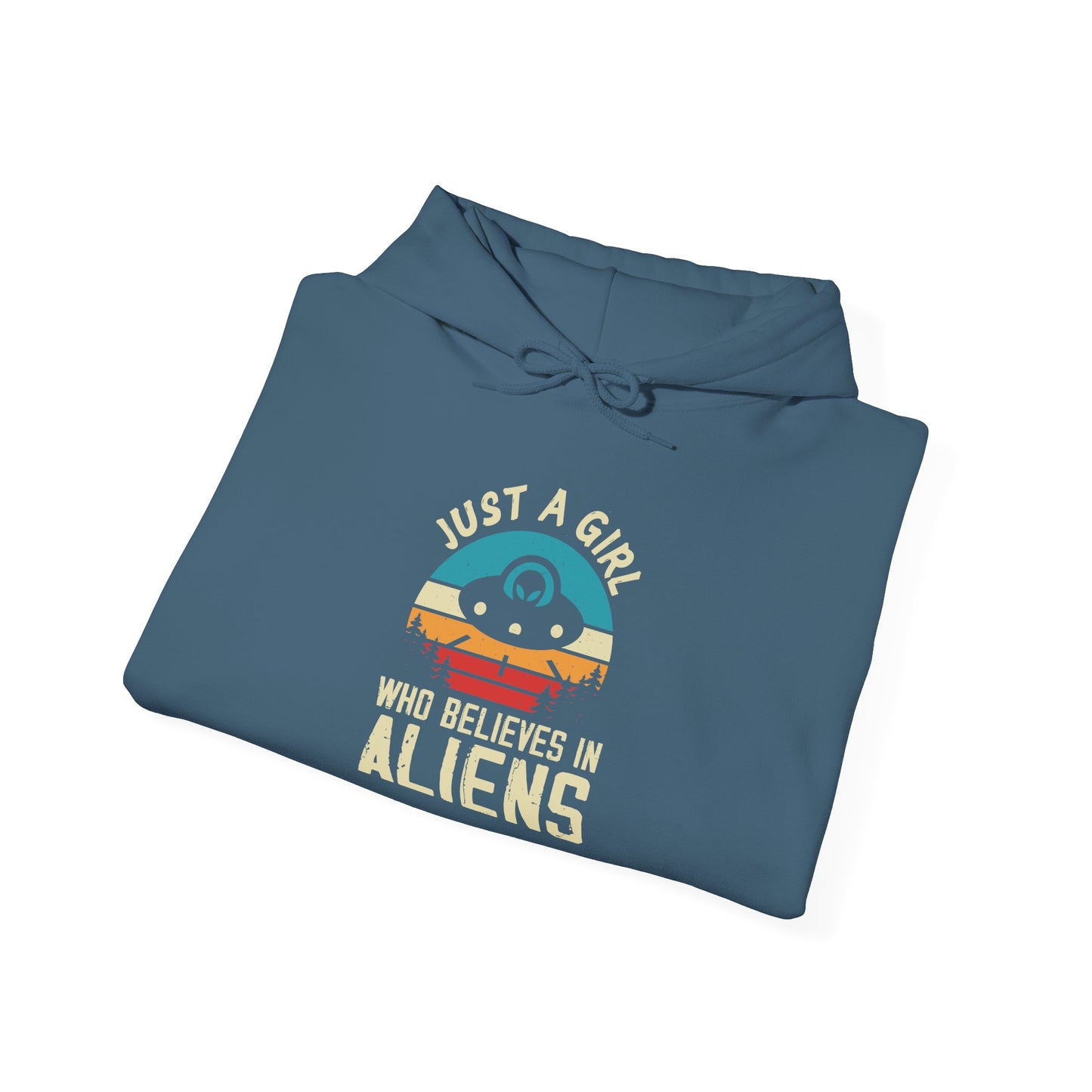 Just a Girl Who Believes in Aliens - Multi-Colors Unisex Hoodie