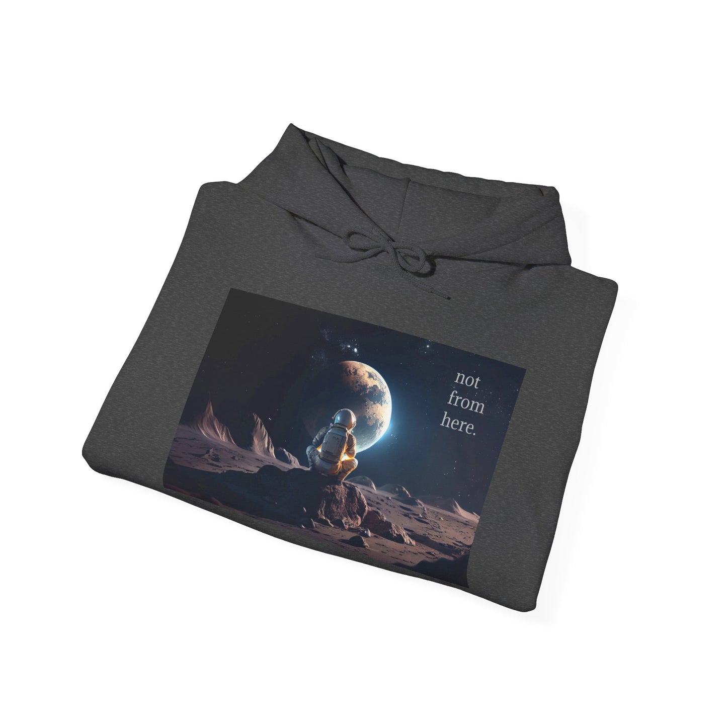 Astronaut Gazing - "Not From Here" - Multi-Colors Unisex Hoodie