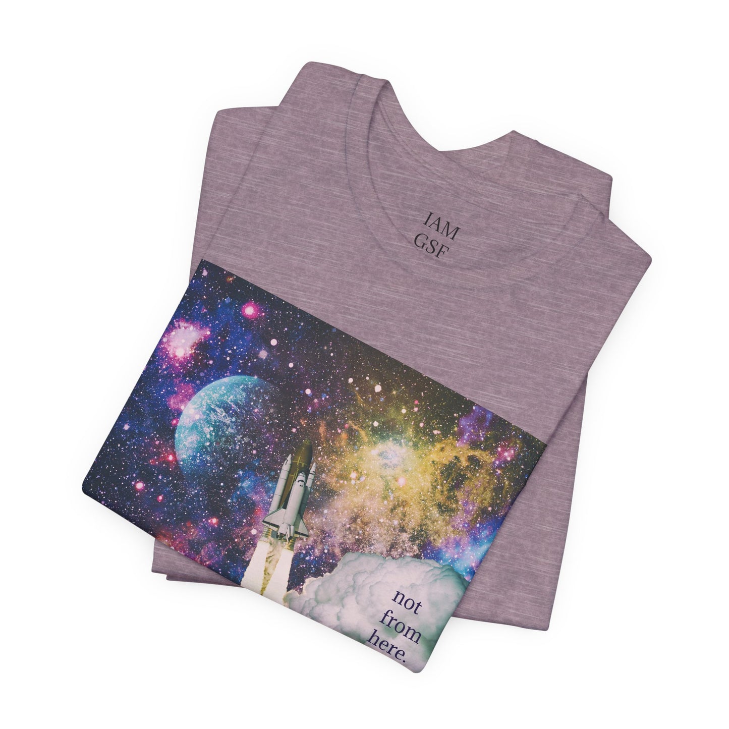 Psychedelic Rocket - "Not From Here" - Multi-Colors Unisex T-Shirt