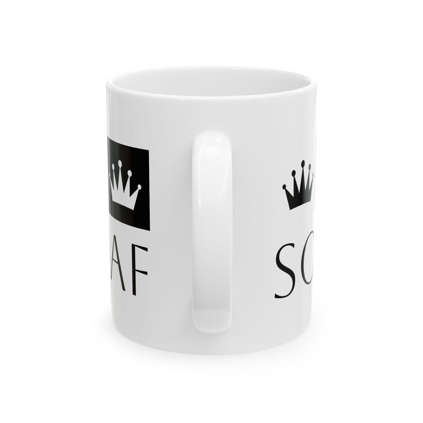 Sovereign AF - White Ceramic Mug, (11oz, 15oz)