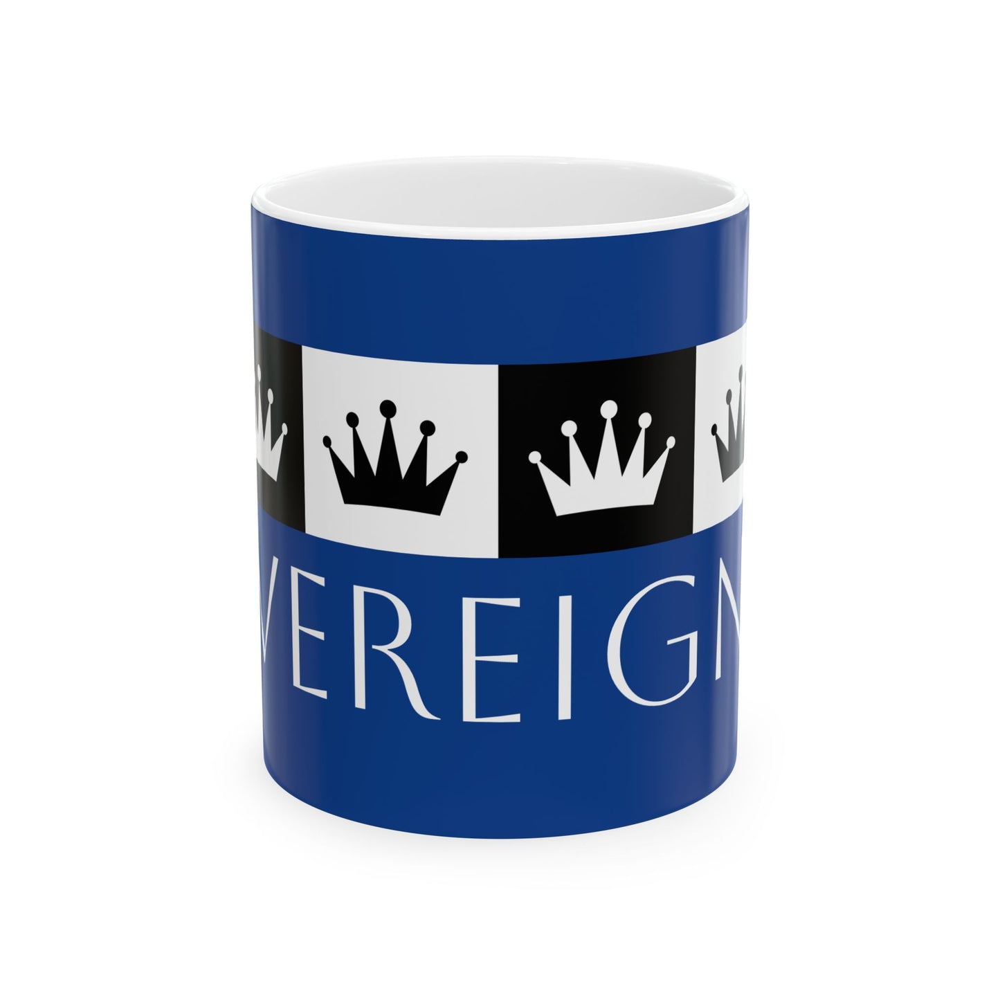 Sovereign AF - Dark Blue Ceramic Mug, (11oz, 15oz)