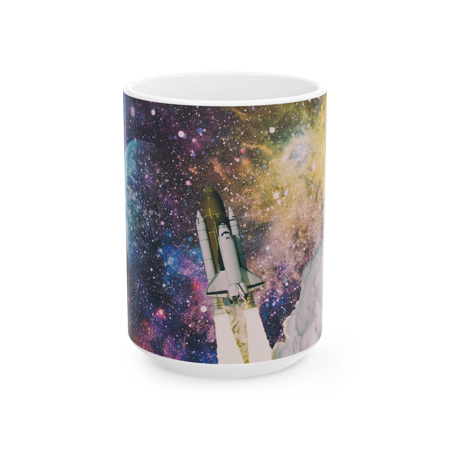 Psychedelic Rocket - "Not From Here" - Ceramic Mug, (11oz, 15oz)