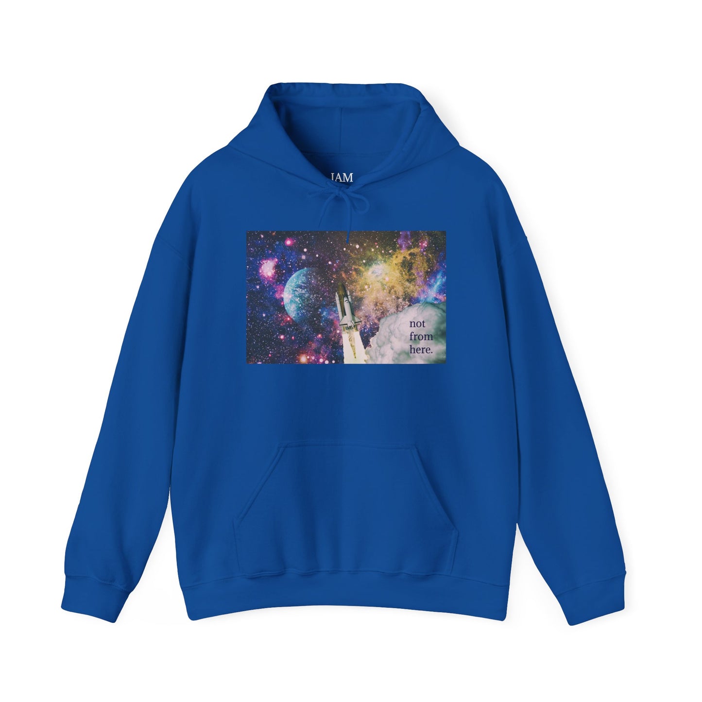 Psychedelic Rocket - "Not From Here" - Multi-Colors Unisex Hoodie