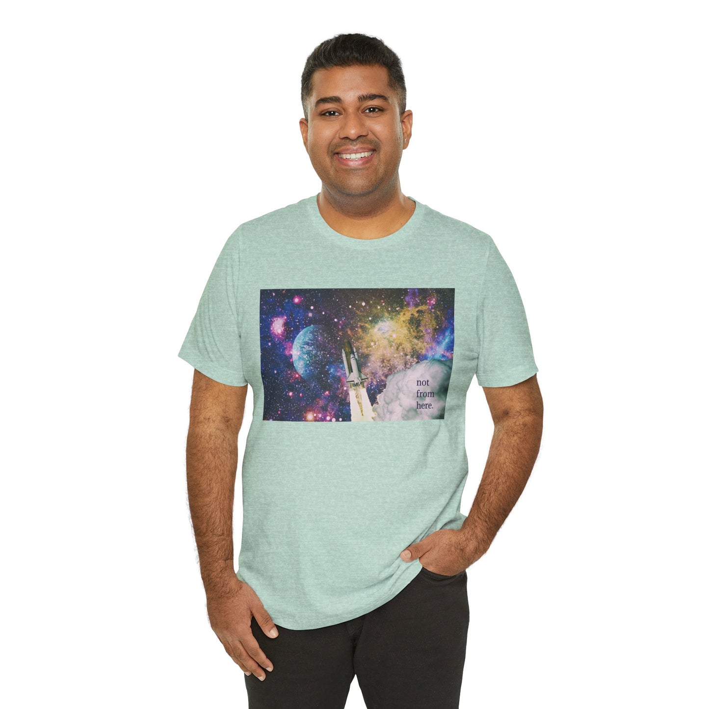 Psychedelic Rocket - "Not From Here" - Multi-Colors Unisex T-Shirt