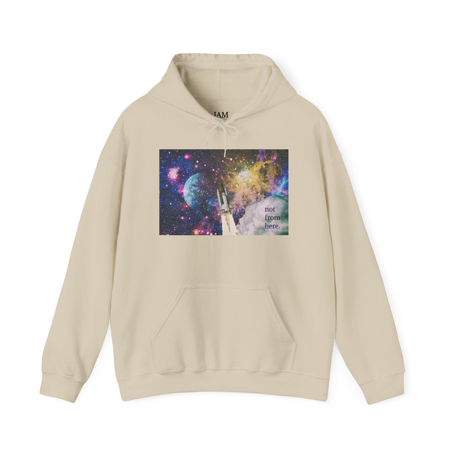 Psychedelic Rocket - "Not From Here" - Multi-Colors Unisex Hoodie