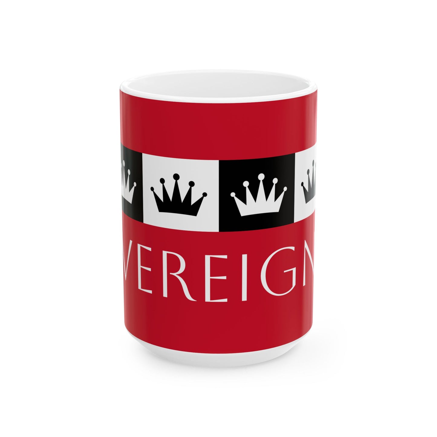 Sovereign AF - Red Ceramic Mug, (11oz, 15oz)