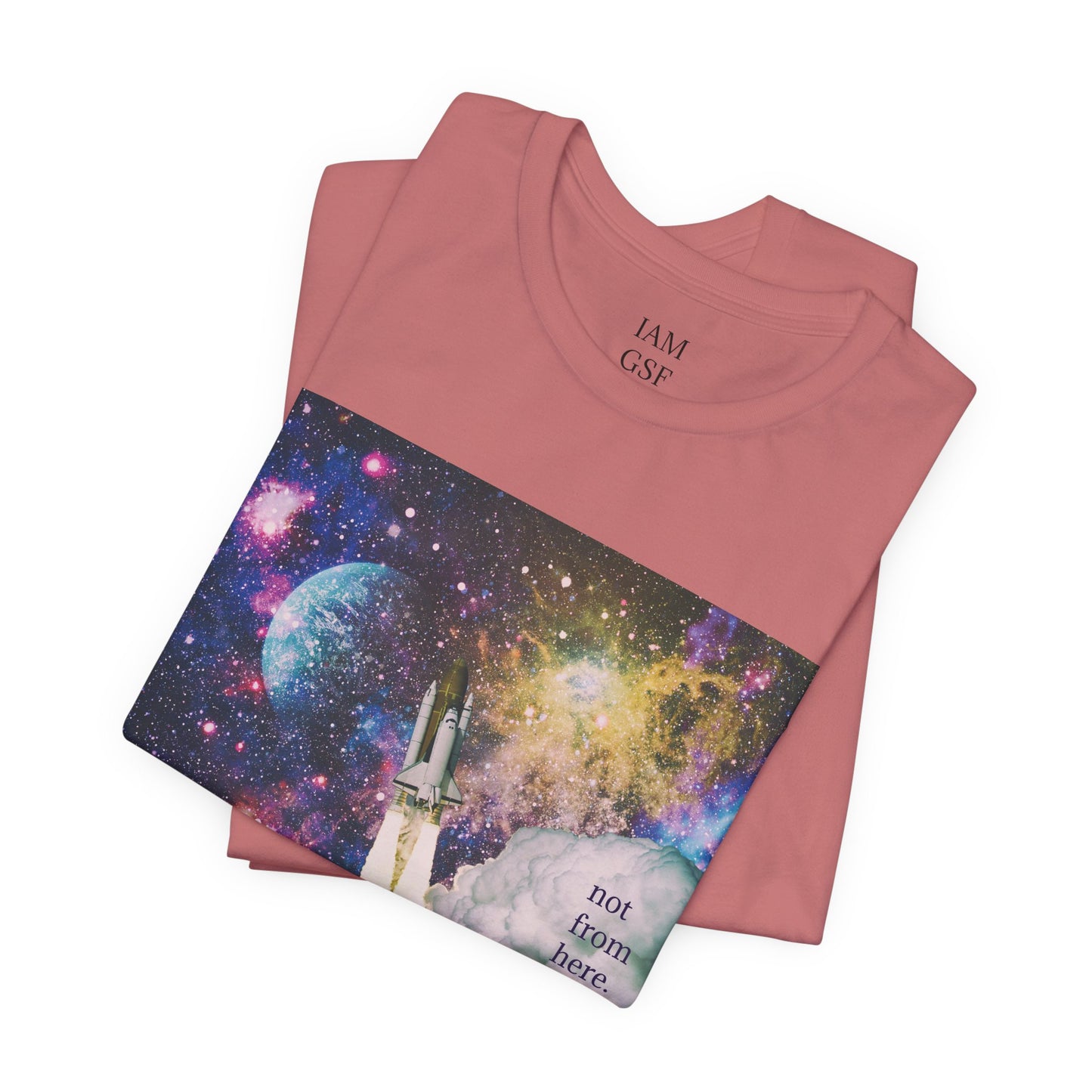 Psychedelic Rocket - "Not From Here" - Multi-Colors Unisex T-Shirt