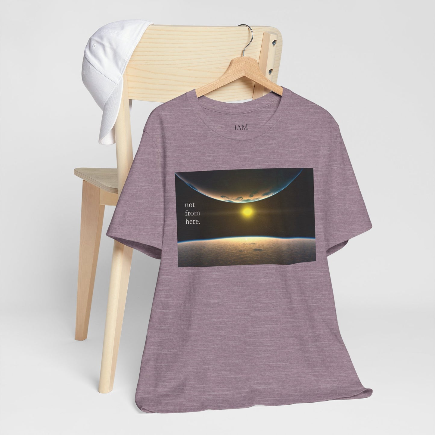 Outer Space - "Not From Here" - Multi-Colors Unisex T-shirt