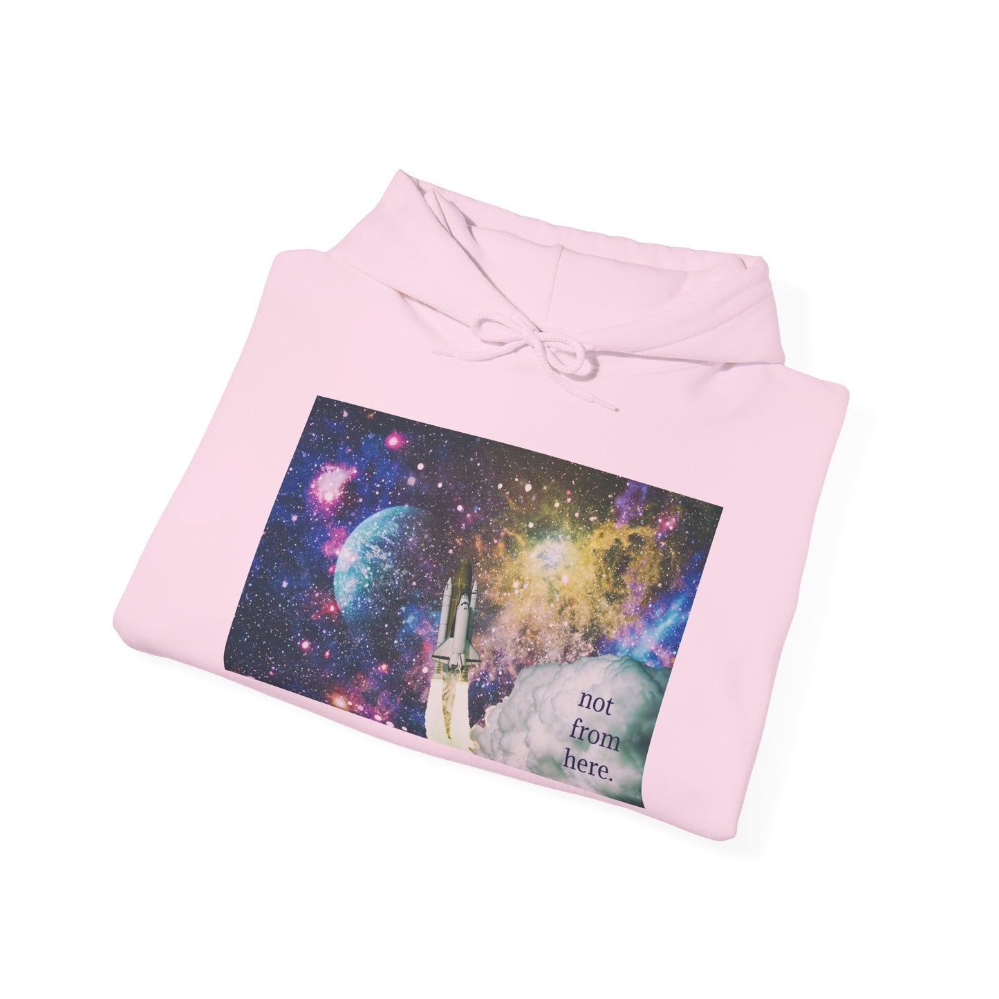 Psychedelic Rocket - "Not From Here" - Multi-Colors Unisex Hoodie