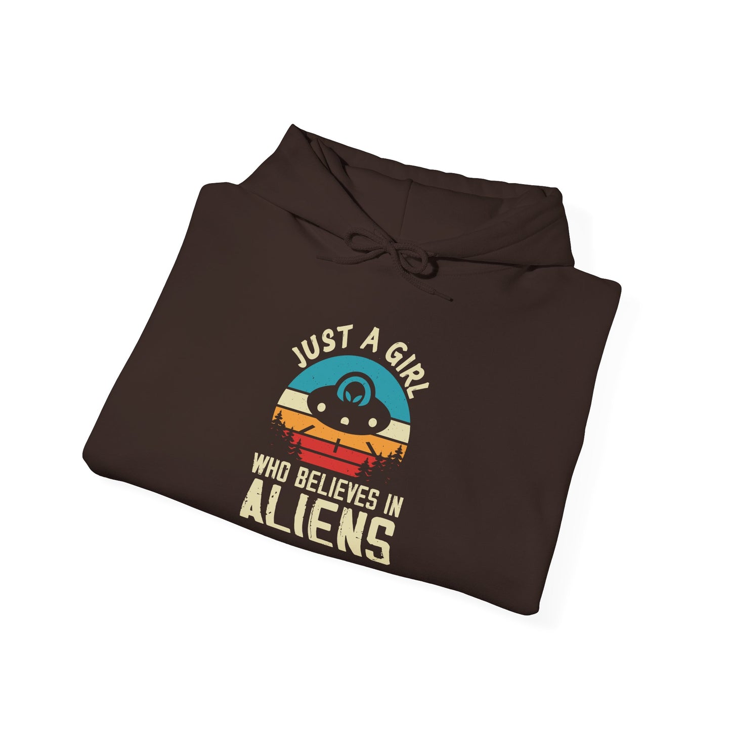 Just a Girl Who Believes in Aliens - Multi-Colors Unisex Hoodie