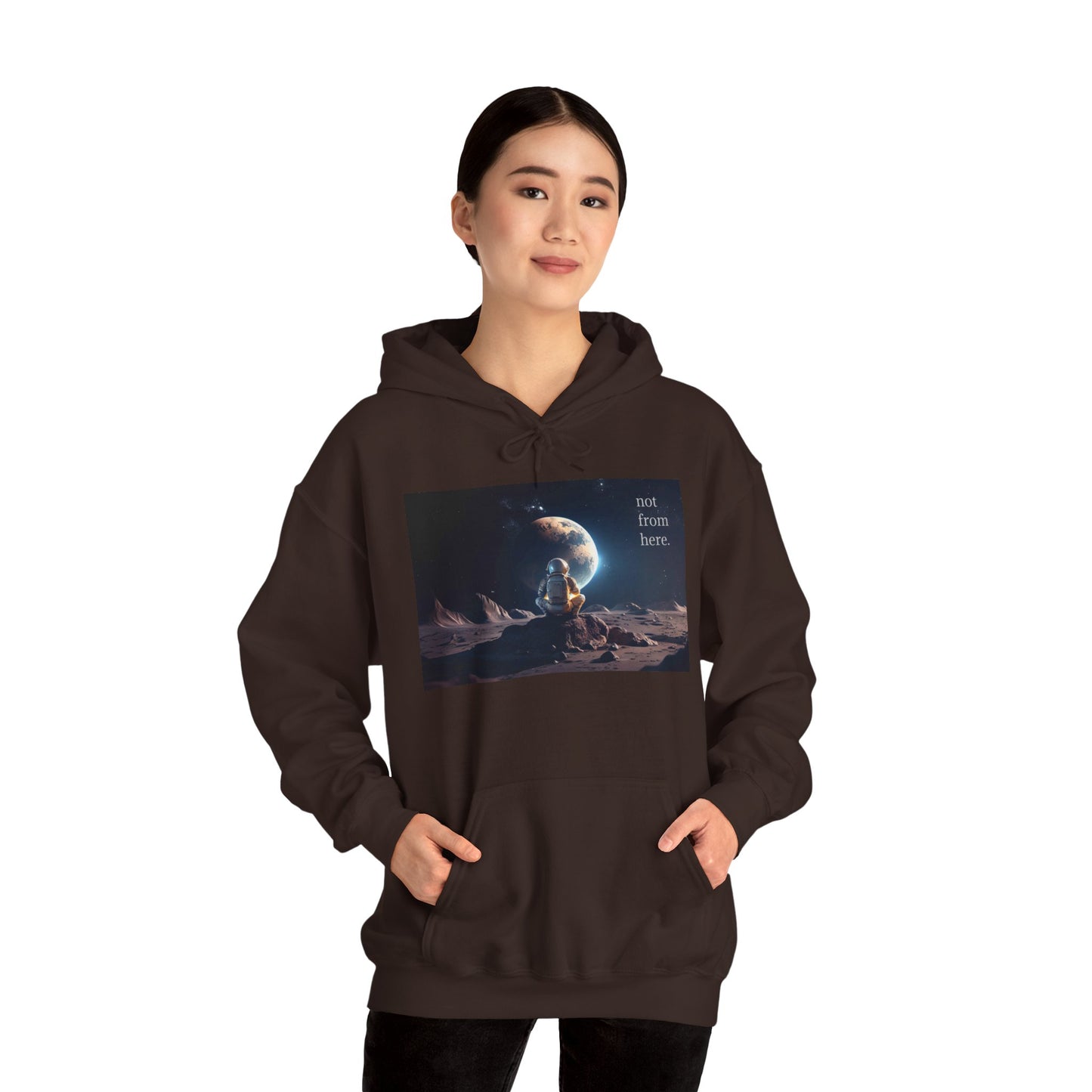 Astronaut Gazing - "Not From Here" - Multi-Colors Unisex Hoodie