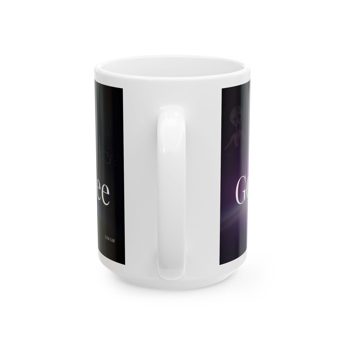 I Am God, Sovereign, Free - Script Ceramic Mug, (11oz, 15oz)