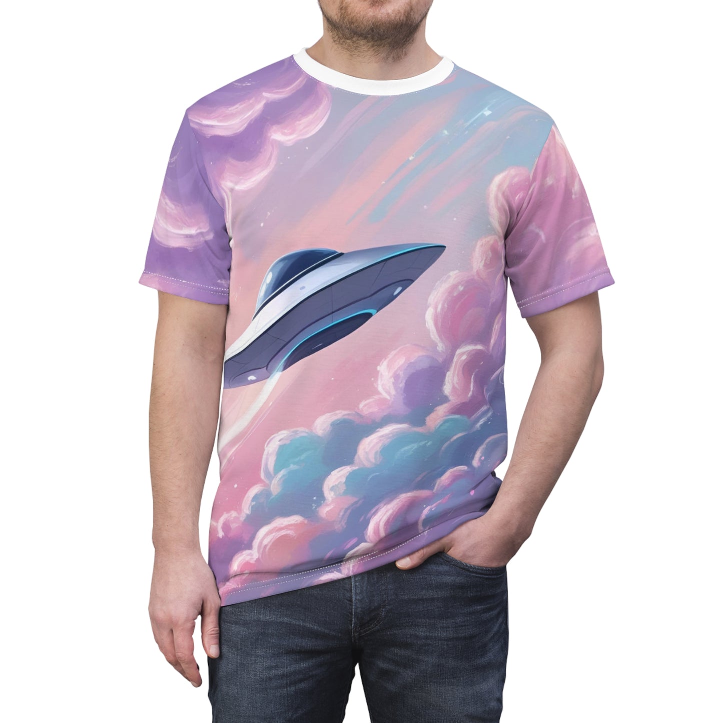 Busy Visiting Other Worlds - UFO Unisex T-Shirt