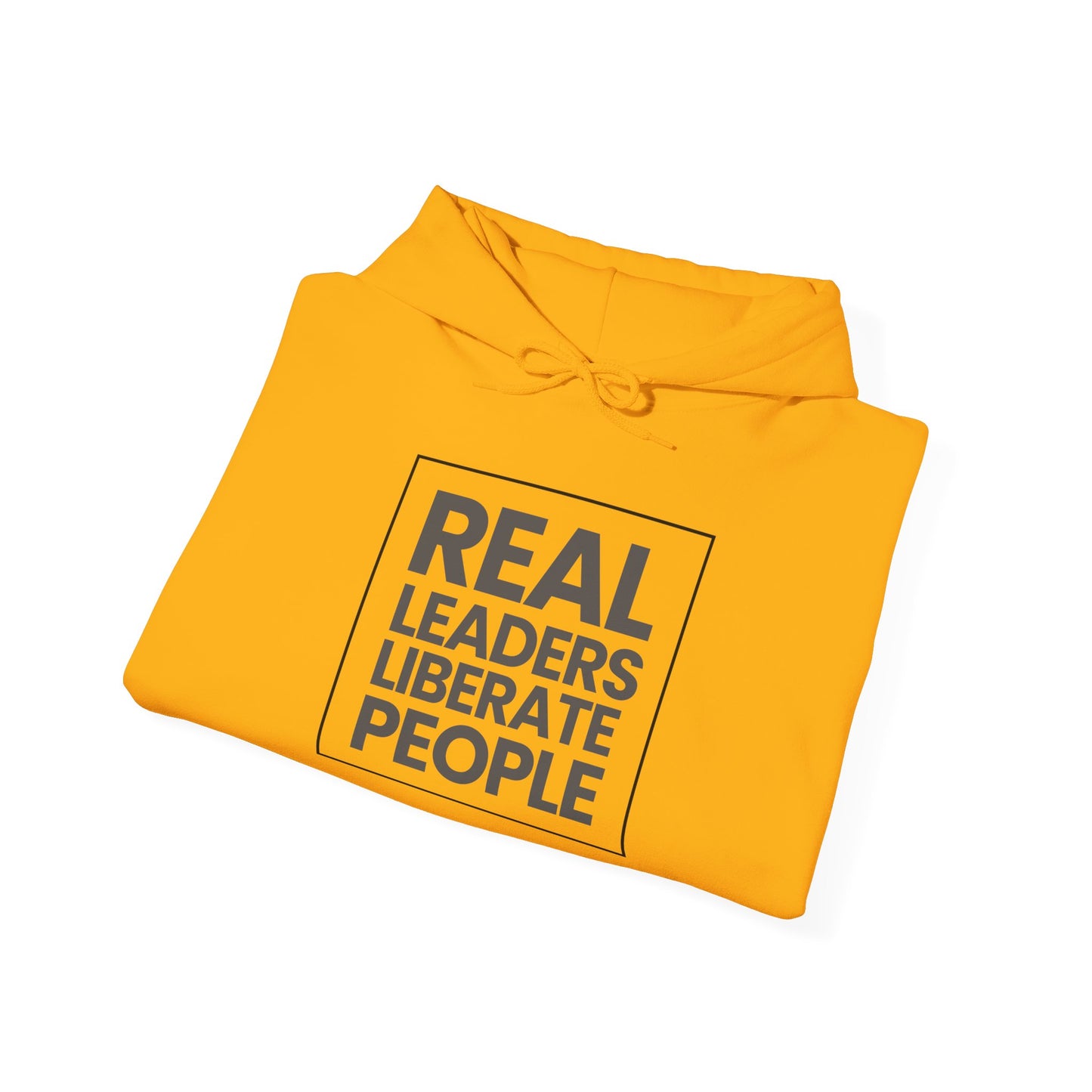 Real Leaders Liberate People - SQUARE - Gildon Unisex Hoodie