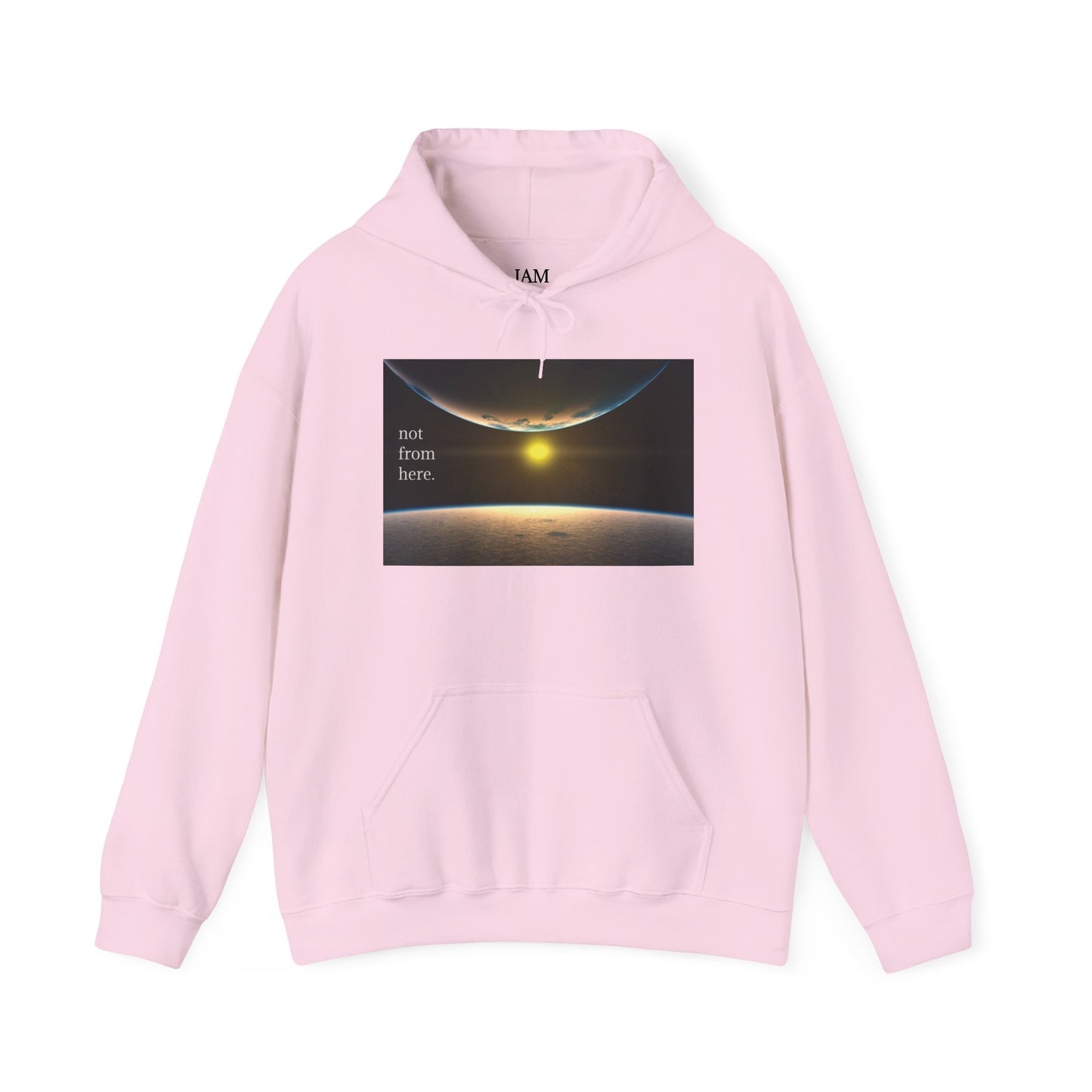 Outer Space - "Not From Here" - Multi-Colors Unisex Hoodie