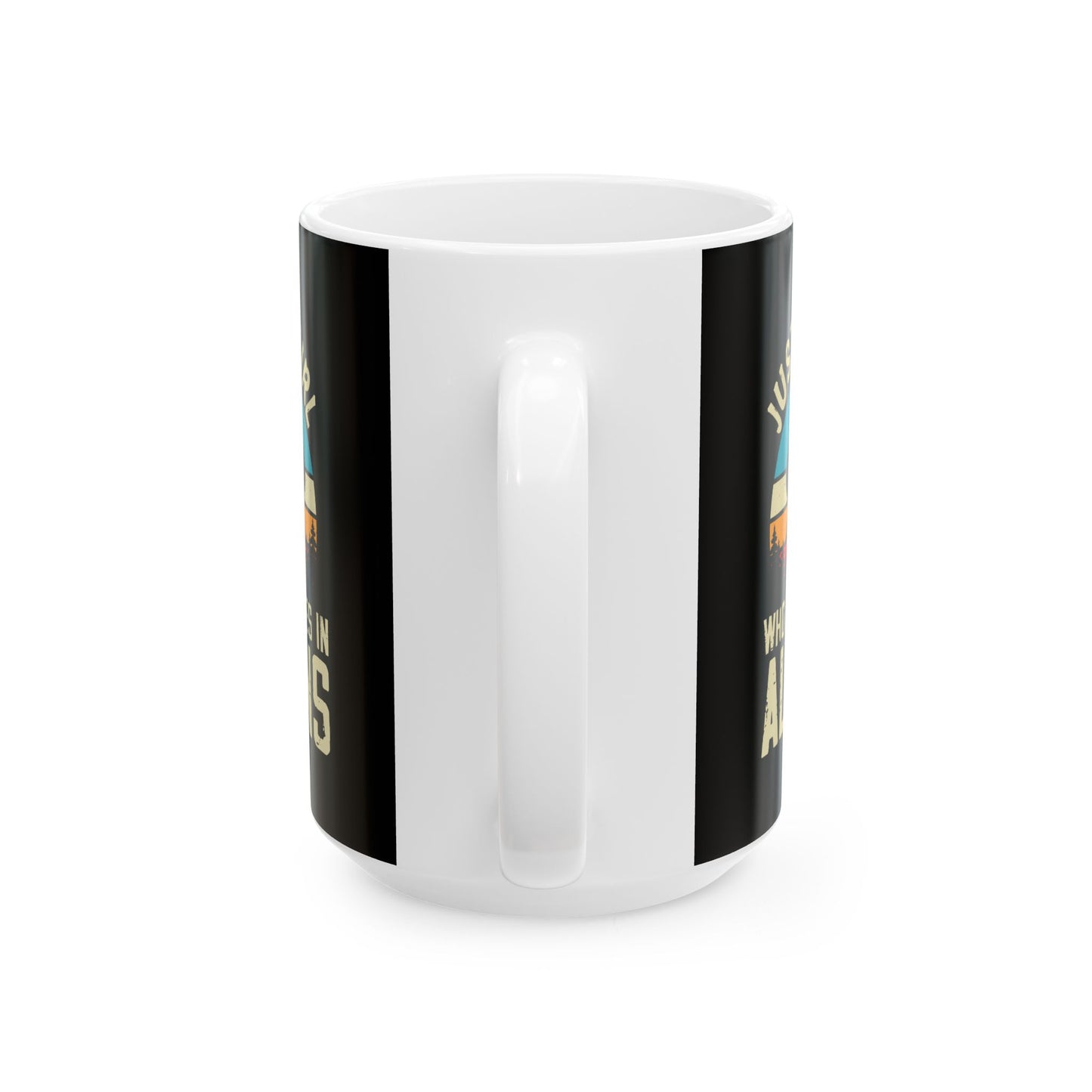 Just a Girl Who Believes in Aliens - Black Ceramic Mug, (11oz, 15oz)